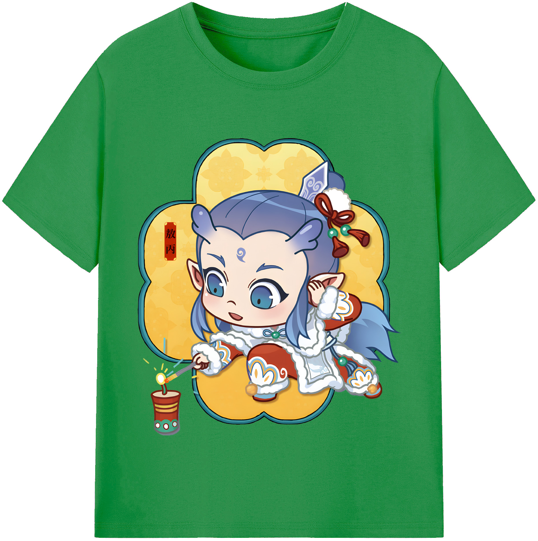 （画像用） Ne Zha 2 ナタ 魔童の大暴れ レディースカジュアルプリントTシャツ（綿100％）