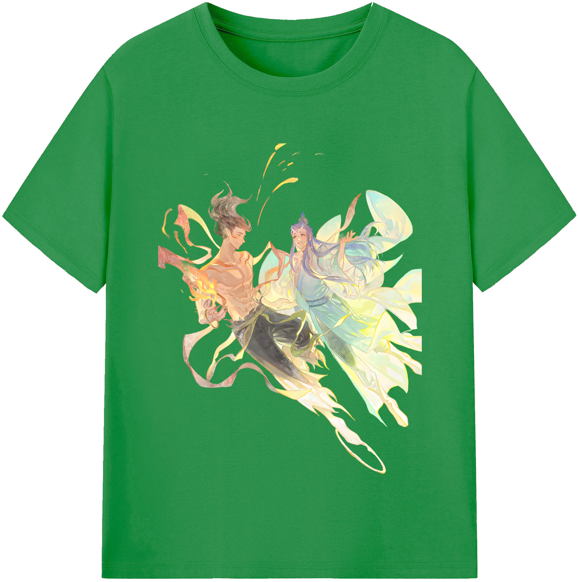 （画像用） Ne Zha 2 ナタ 魔童の大暴れ レディースカジュアルプリントTシャツ（綿100％）
