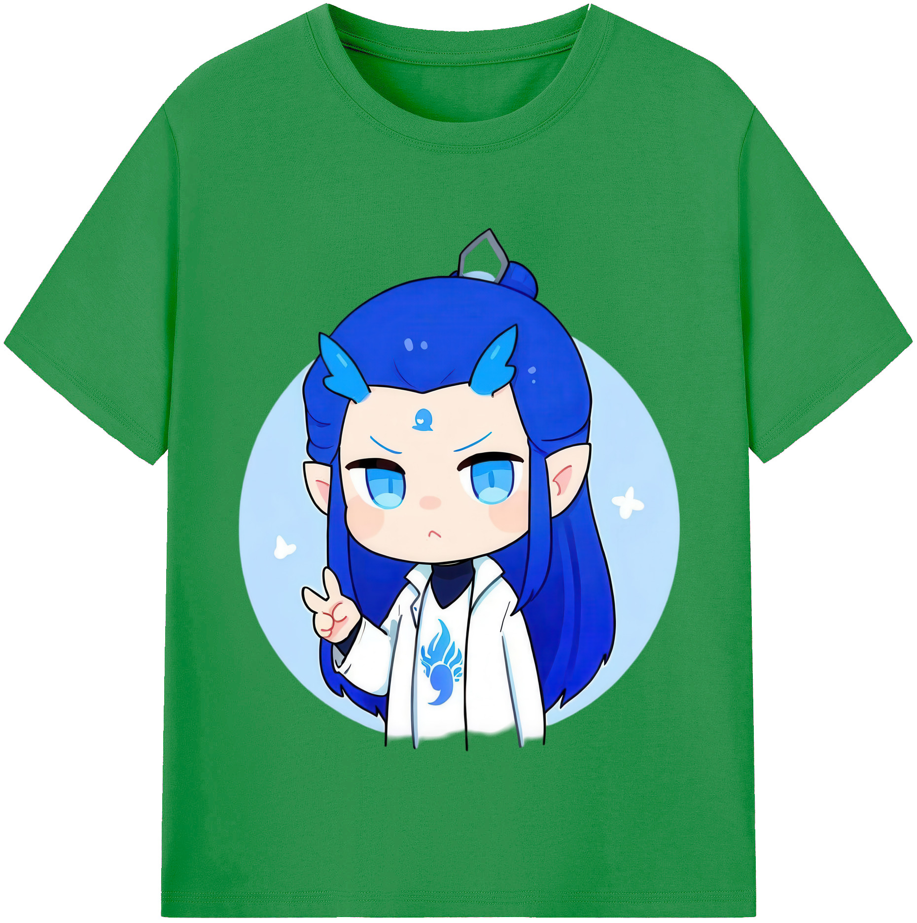 （画像用） Ne Zha 2 ナタ 魔童の大暴れ レディースカジュアルプリントTシャツ（綿100％）