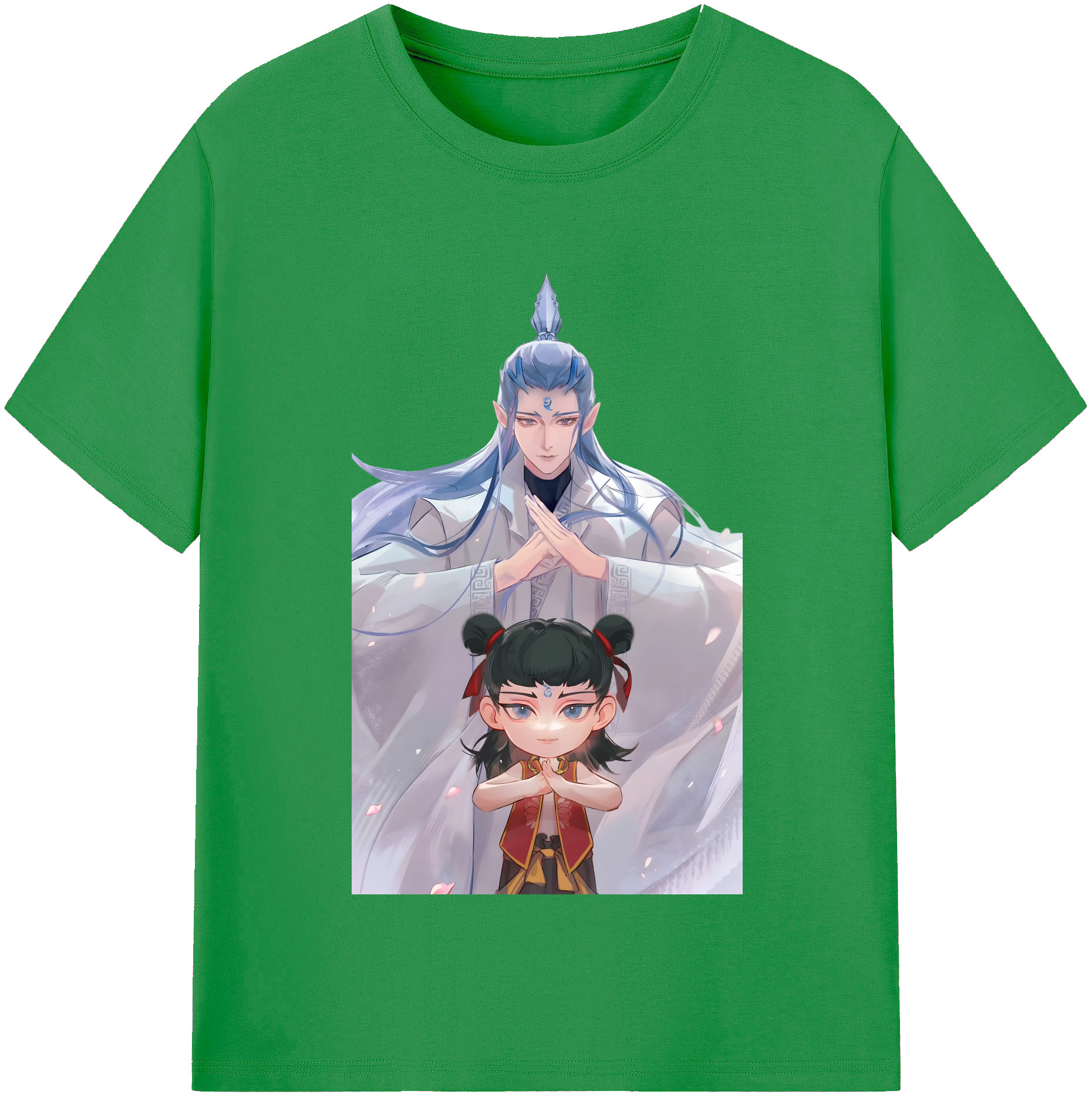 （画像用） Ne Zha 2 ナタ 魔童の大暴れ レディースカジュアルプリントTシャツ（綿100％）