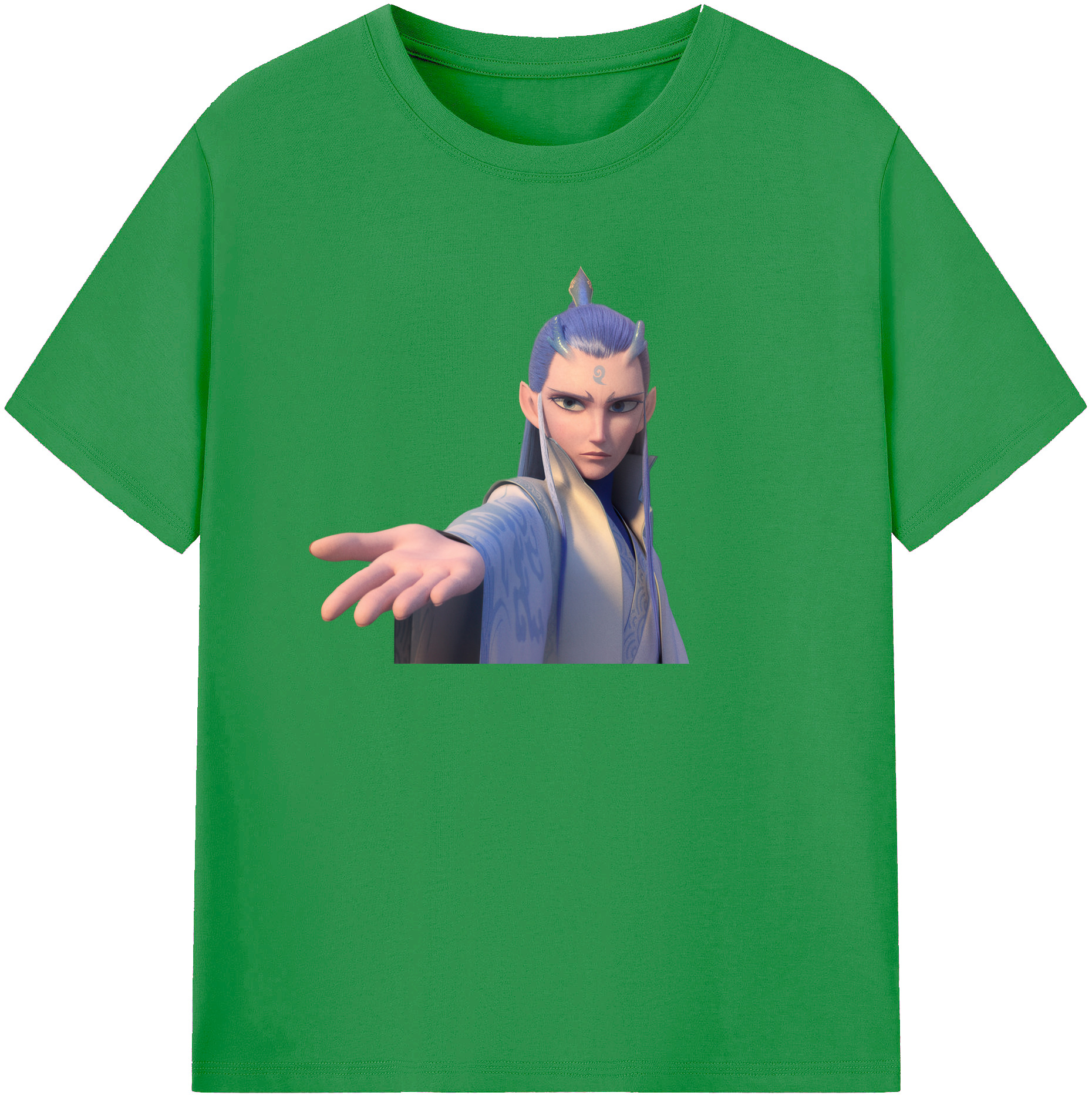 （画像用） Ne Zha 2 ナタ 魔童の大暴れ レディースカジュアルプリントTシャツ（綿100％）