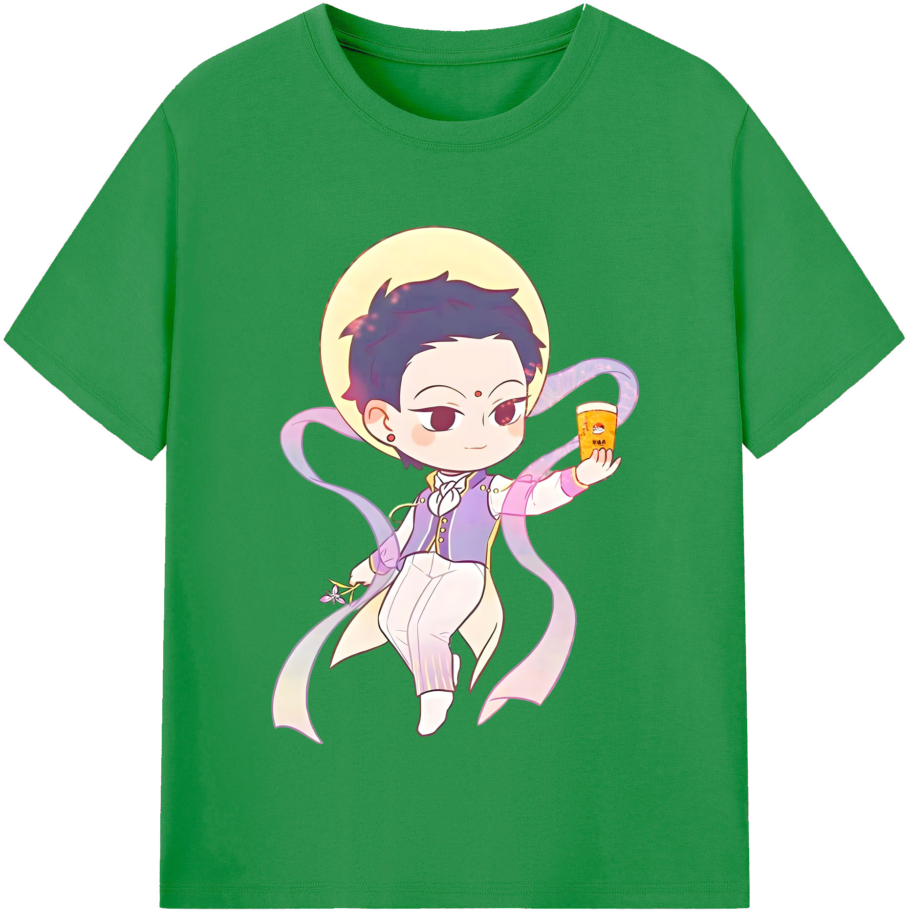 （画像用） Ne Zha 2 ナタ 魔童の大暴れ レディースカジュアルプリントTシャツ（綿100％）