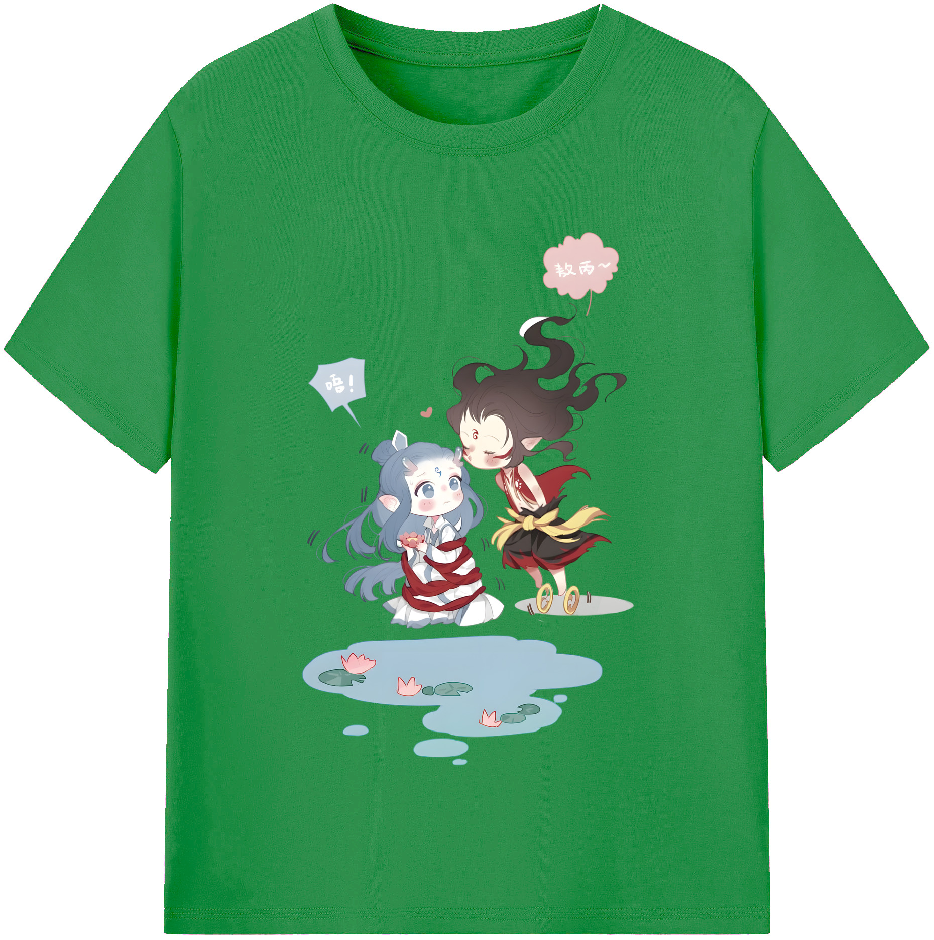 （画像用） Ne Zha 2 ナタ 魔童の大暴れ レディースカジュアルプリントTシャツ（綿100％）