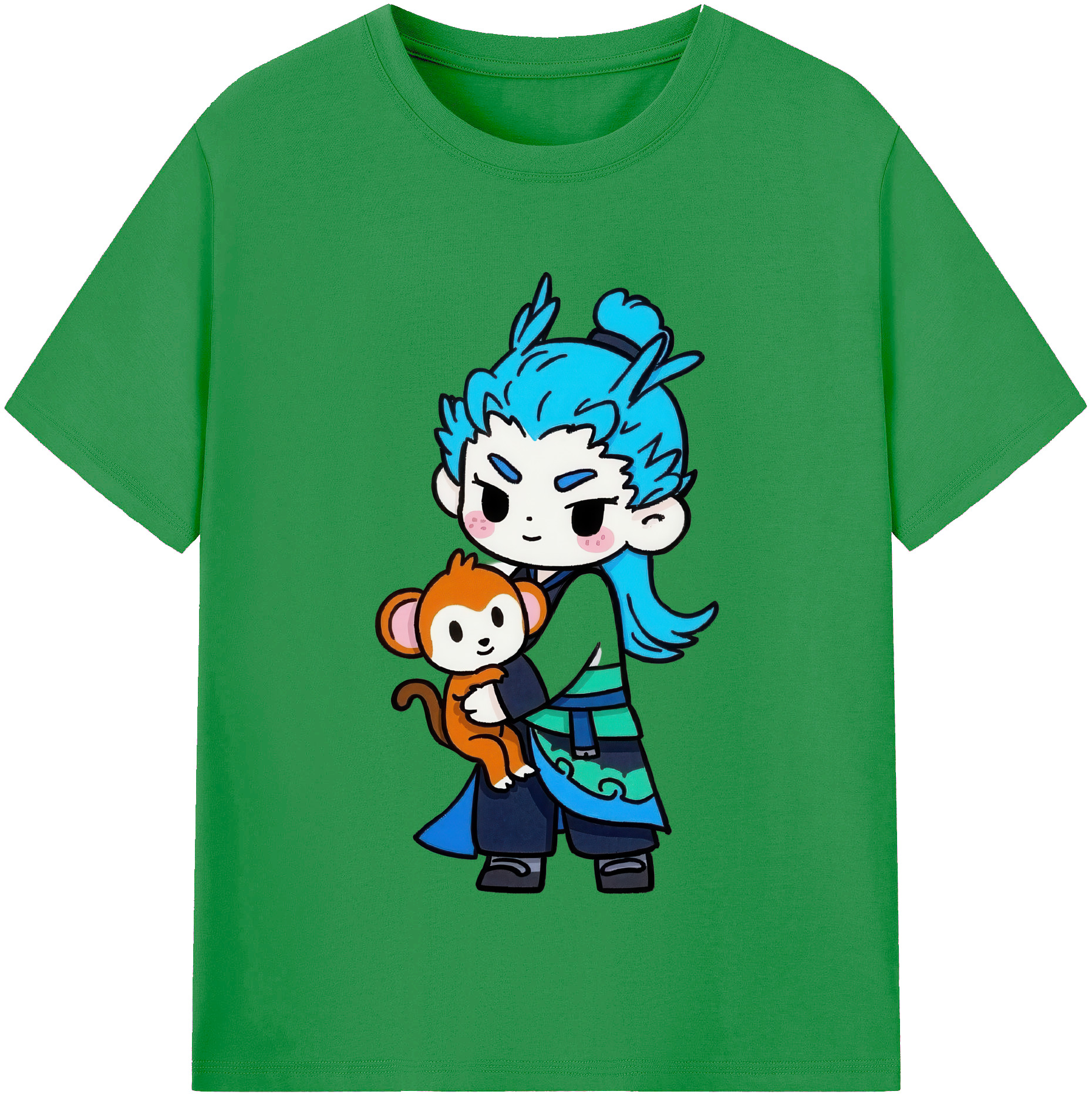 （画像用） Ne Zha 2 ナタ 魔童の大暴れ レディースカジュアルプリントTシャツ（綿100％）