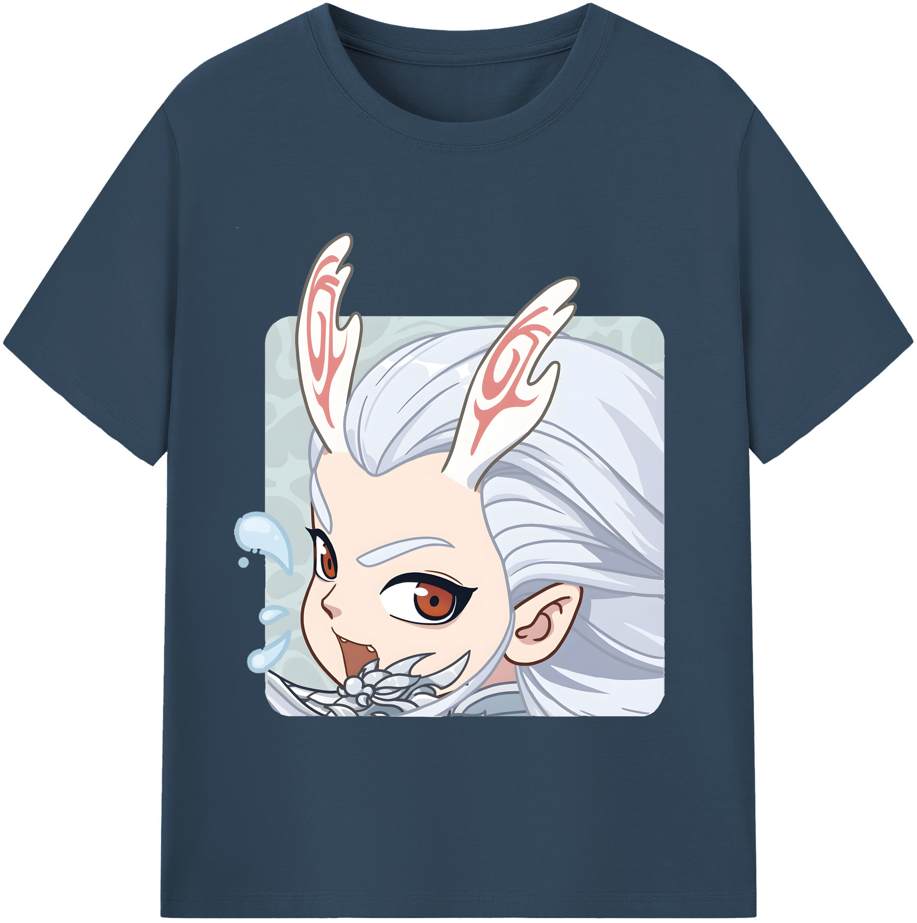 （画像用） Ne Zha 2 ナタ 魔童の大暴れ レディースカジュアルプリントTシャツ（綿100％）
