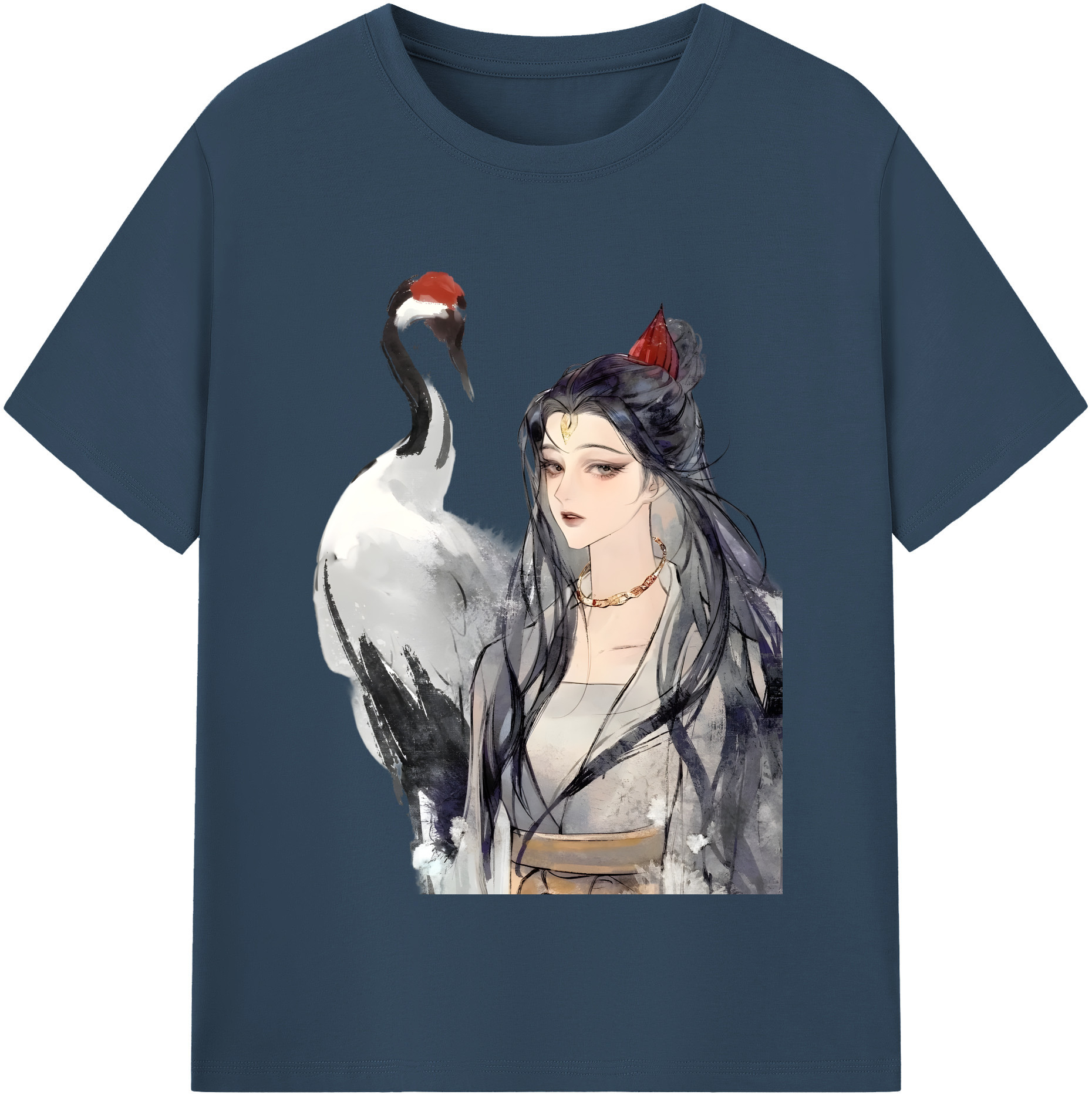 （画像用） Ne Zha 2 ナタ 魔童の大暴れ レディースカジュアルプリントTシャツ（綿100％）