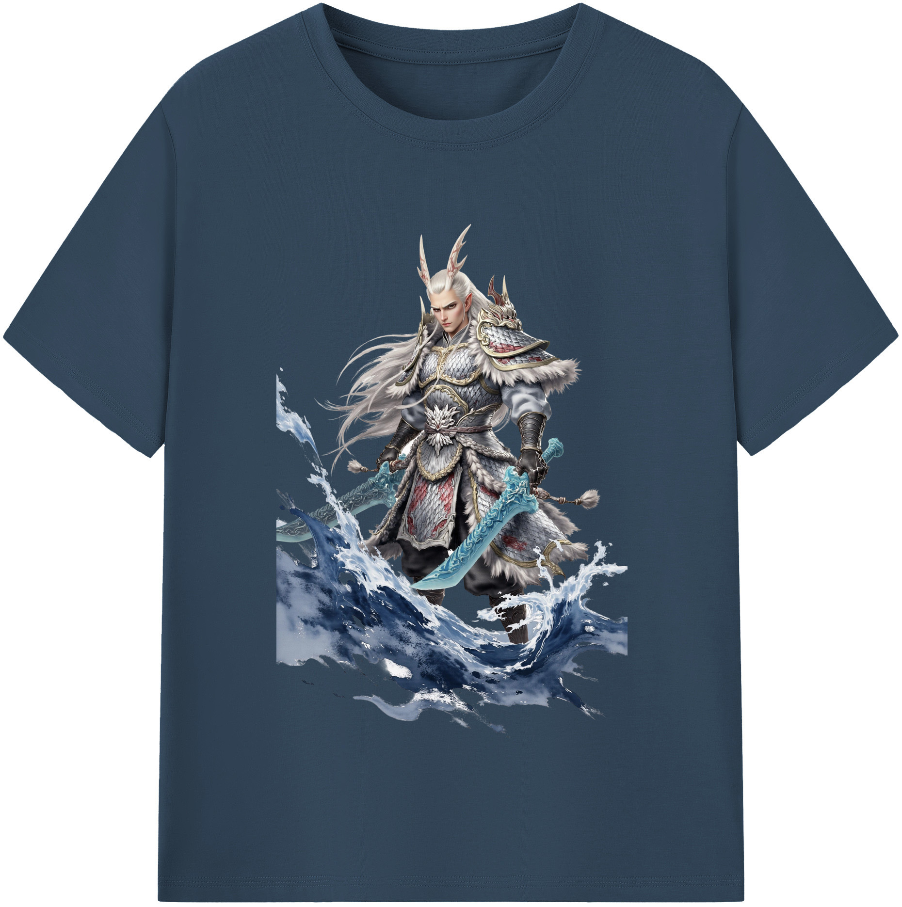 （画像用） Ne Zha 2 ナタ 魔童の大暴れ レディースカジュアルプリントTシャツ（綿100％）