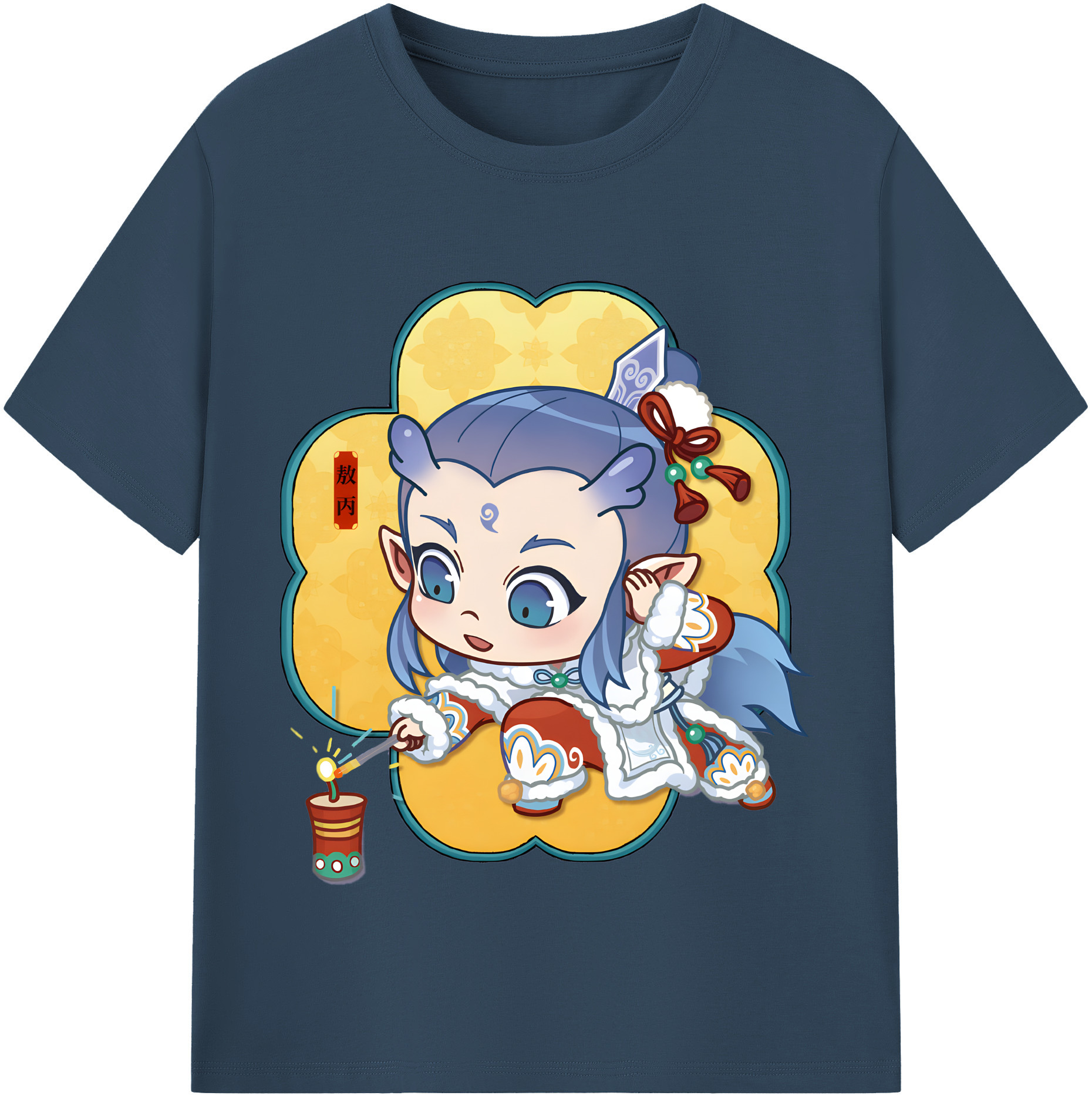 （画像用） Ne Zha 2 ナタ 魔童の大暴れ レディースカジュアルプリントTシャツ（綿100％）