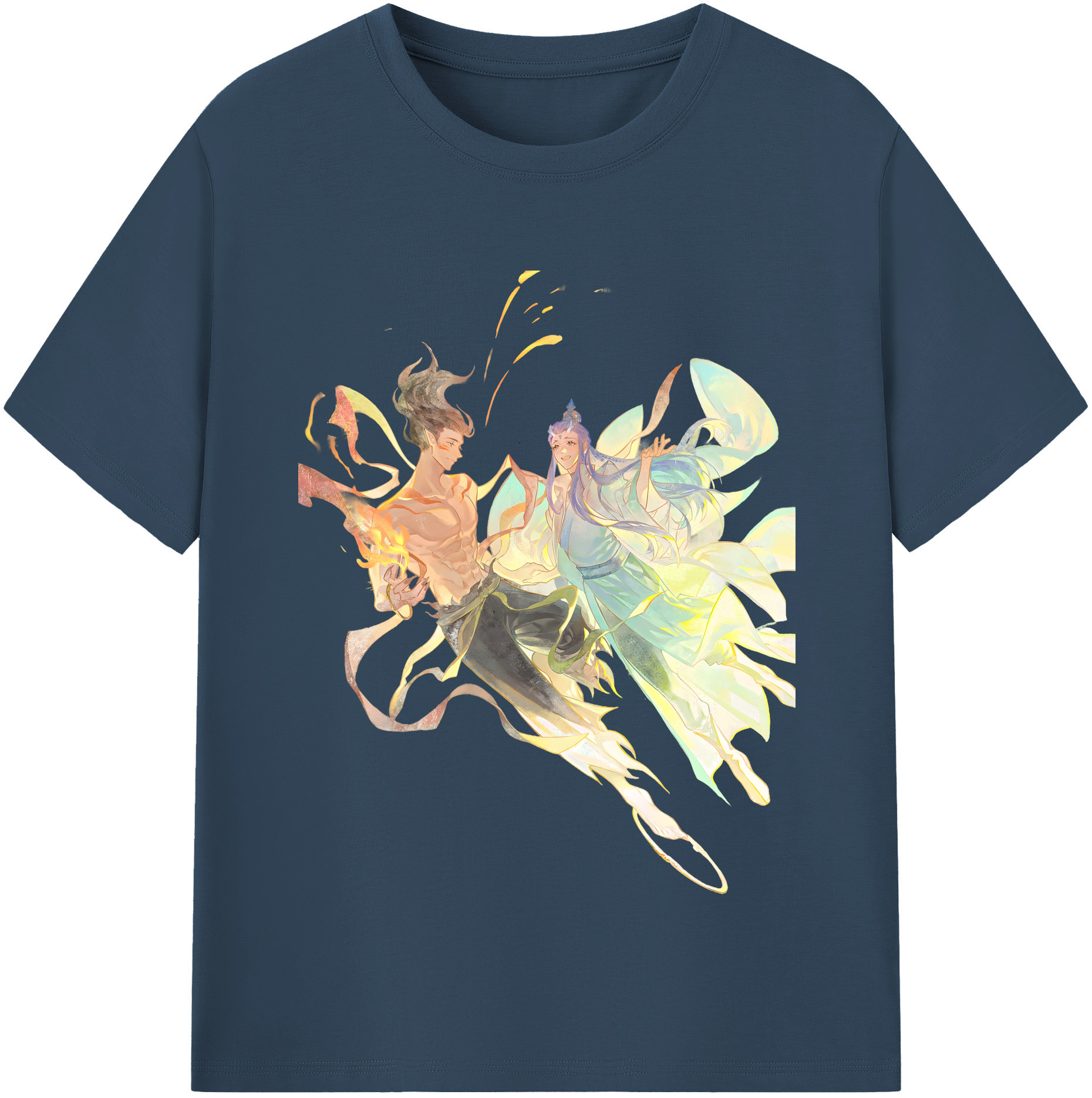（画像用） Ne Zha 2 ナタ 魔童の大暴れ レディースカジュアルプリントTシャツ（綿100％）
