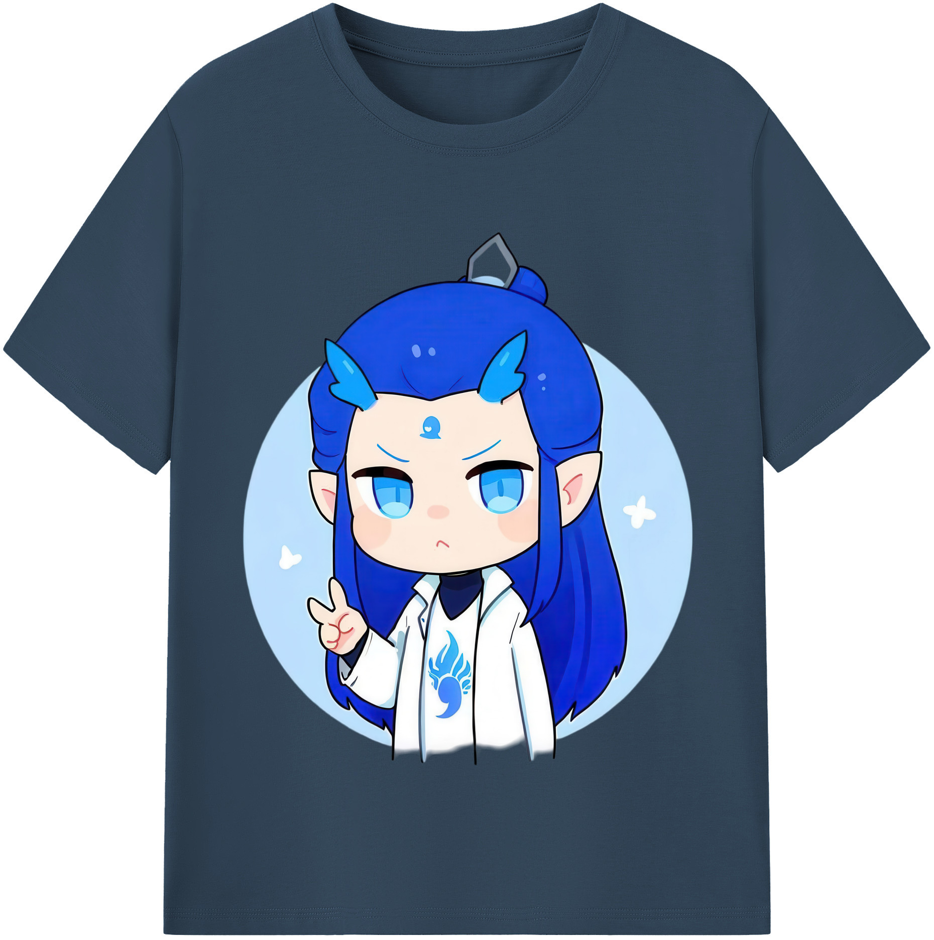 （画像用） Ne Zha 2 ナタ 魔童の大暴れ レディースカジュアルプリントTシャツ（綿100％）