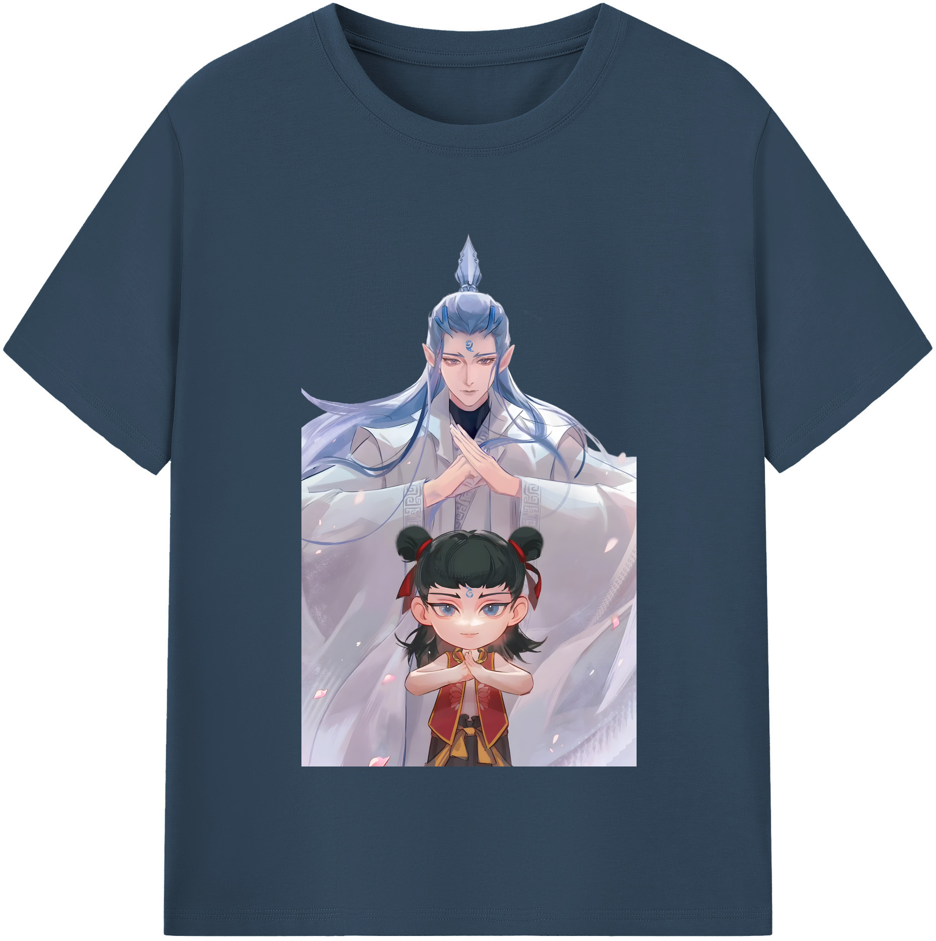 （画像用） Ne Zha 2 ナタ 魔童の大暴れ レディースカジュアルプリントTシャツ（綿100％）