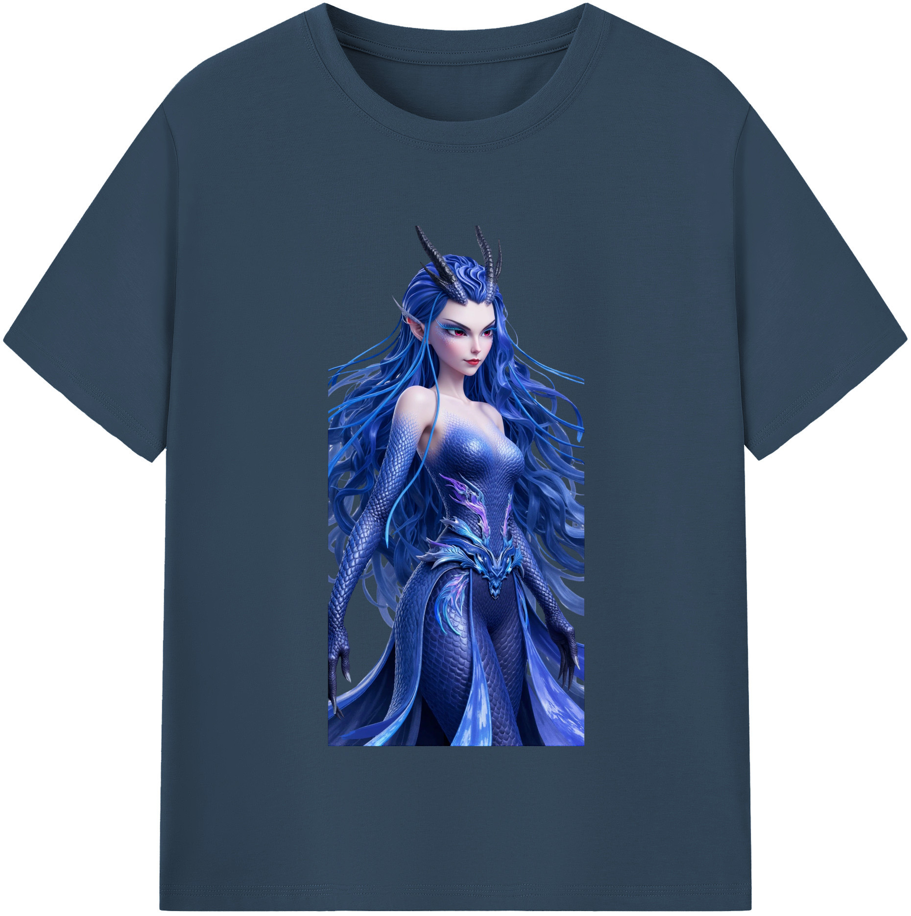 （画像用） Ne Zha 2 ナタ 魔童の大暴れ レディースカジュアルプリントTシャツ（綿100％）