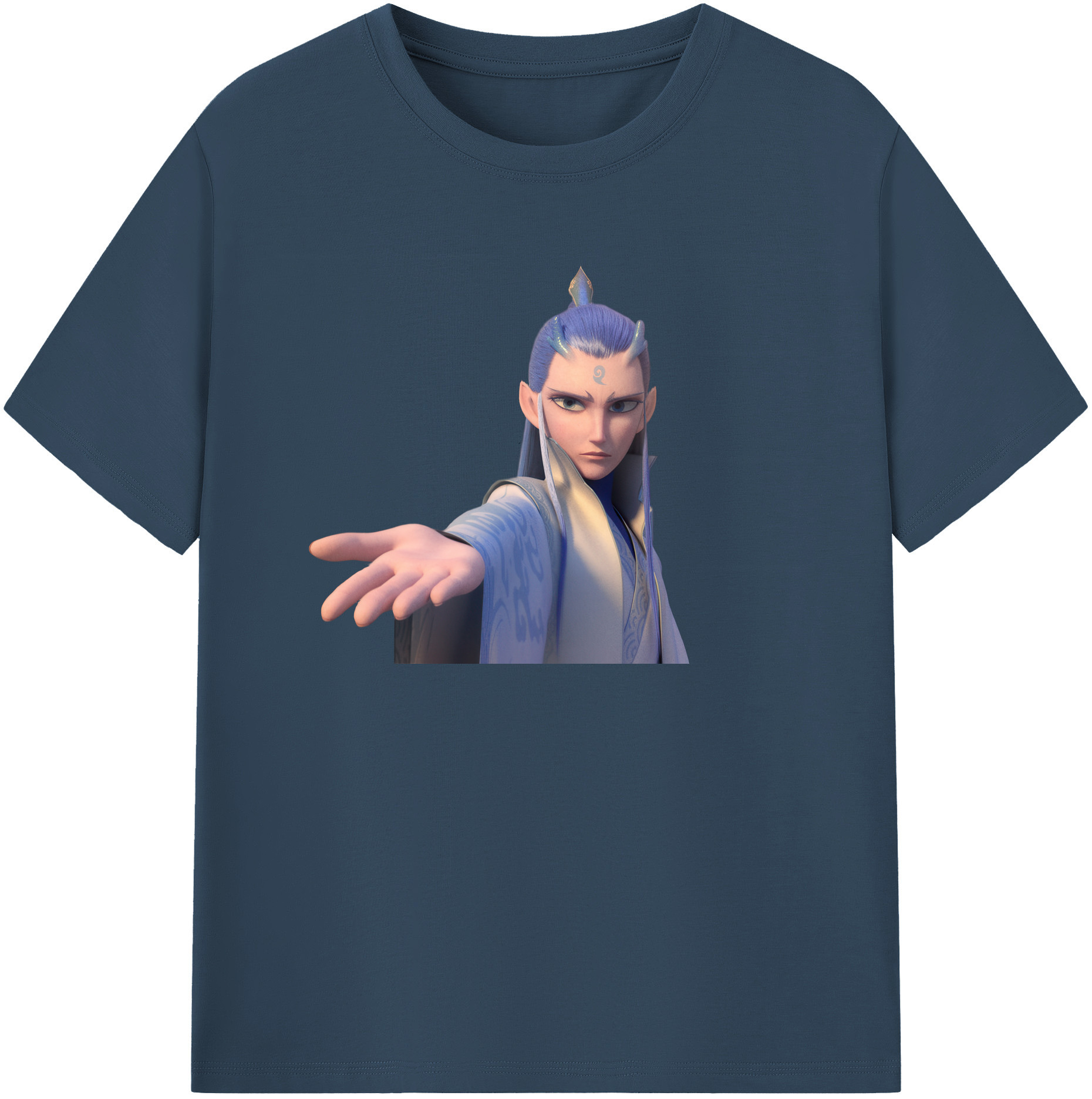 （画像用） Ne Zha 2 ナタ 魔童の大暴れ レディースカジュアルプリントTシャツ（綿100％）