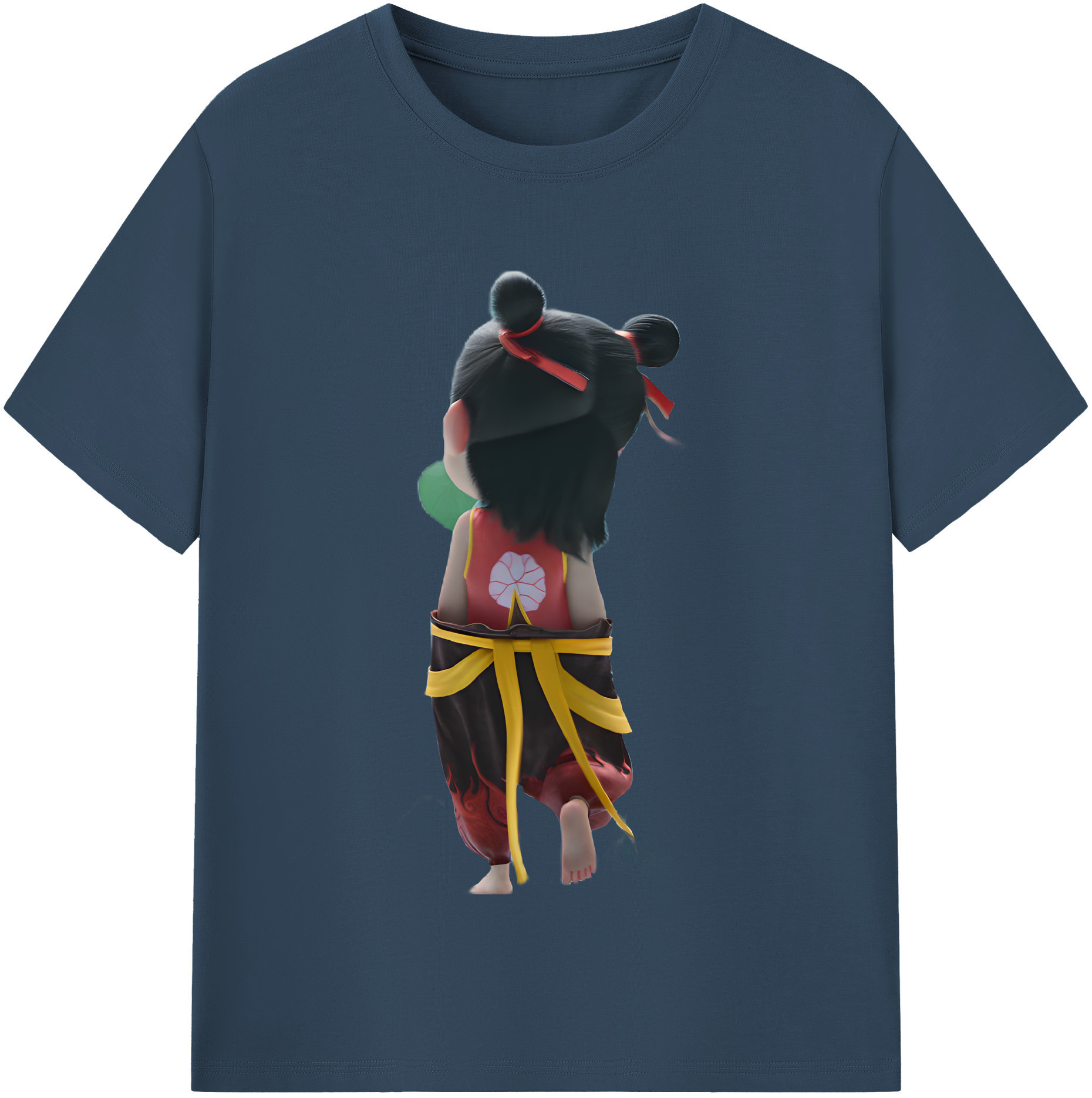 （画像用） Ne Zha 2 ナタ 魔童の大暴れ レディースカジュアルプリントTシャツ（綿100％）