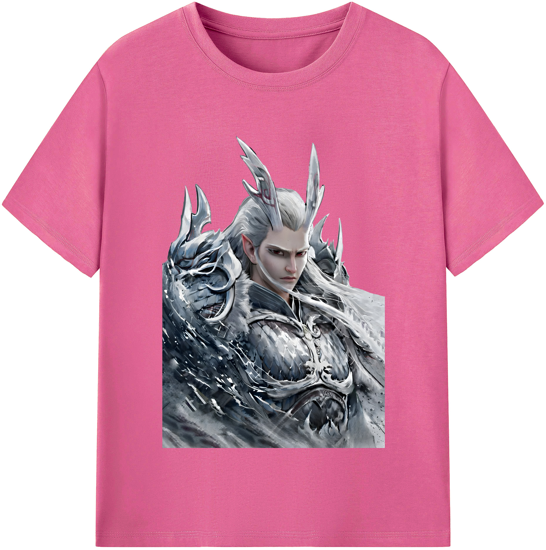 （画像用） Ne Zha 2 ナタ 魔童の大暴れ レディースカジュアルプリントTシャツ（綿100％）