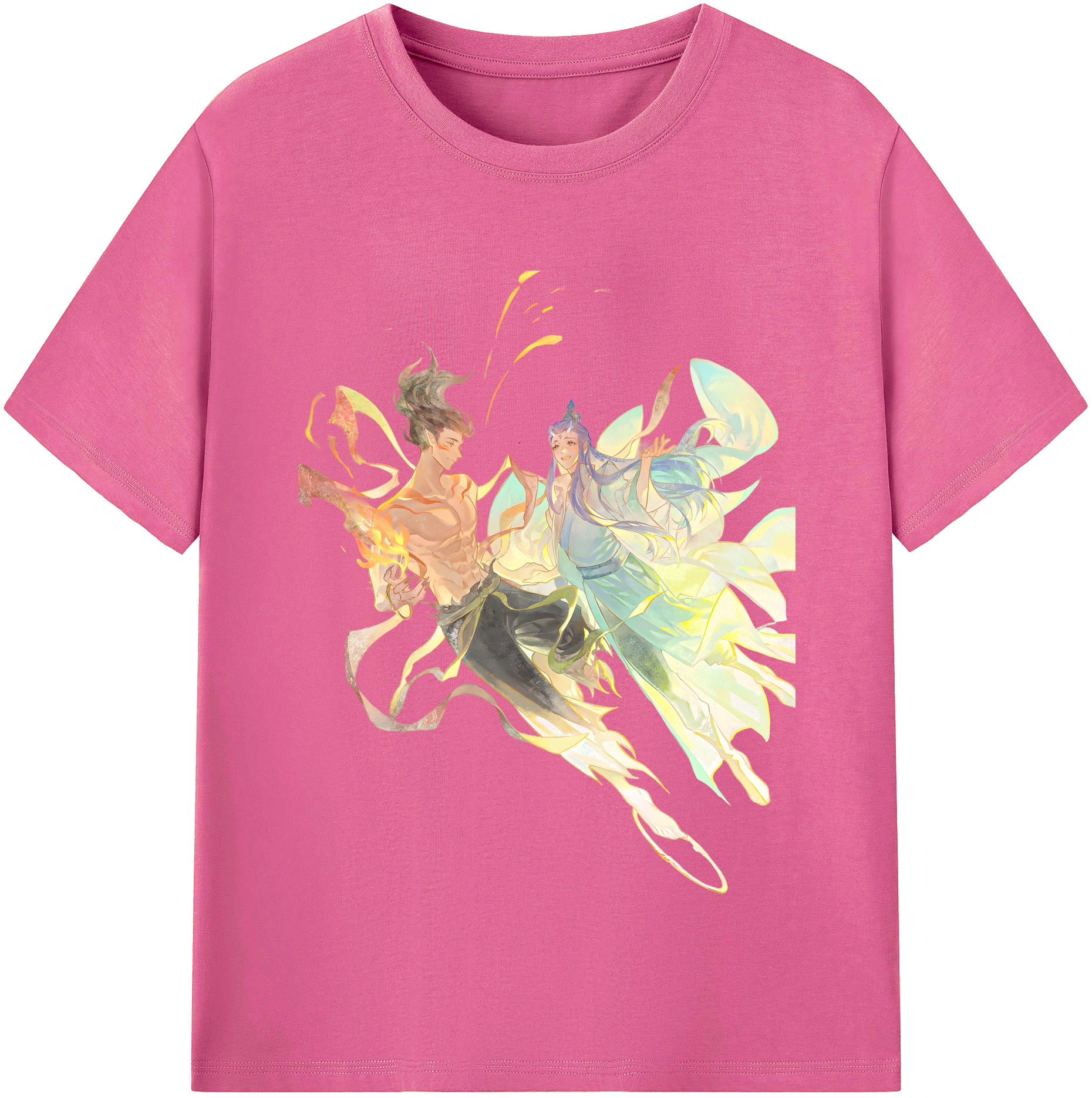 （画像用） Ne Zha 2 ナタ 魔童の大暴れ レディースカジュアルプリントTシャツ（綿100％）