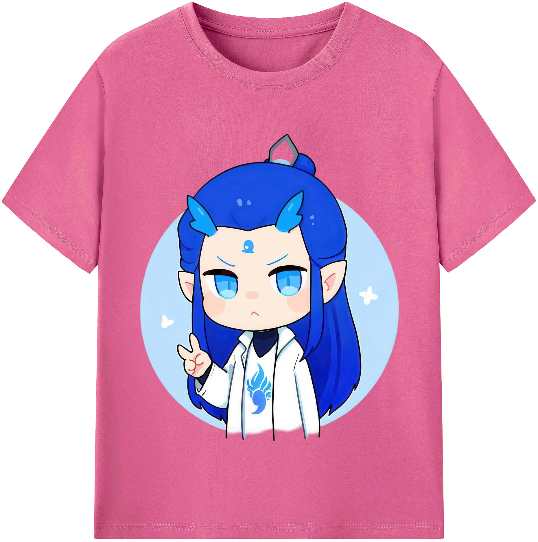 （画像用） Ne Zha 2 ナタ 魔童の大暴れ レディースカジュアルプリントTシャツ（綿100％）