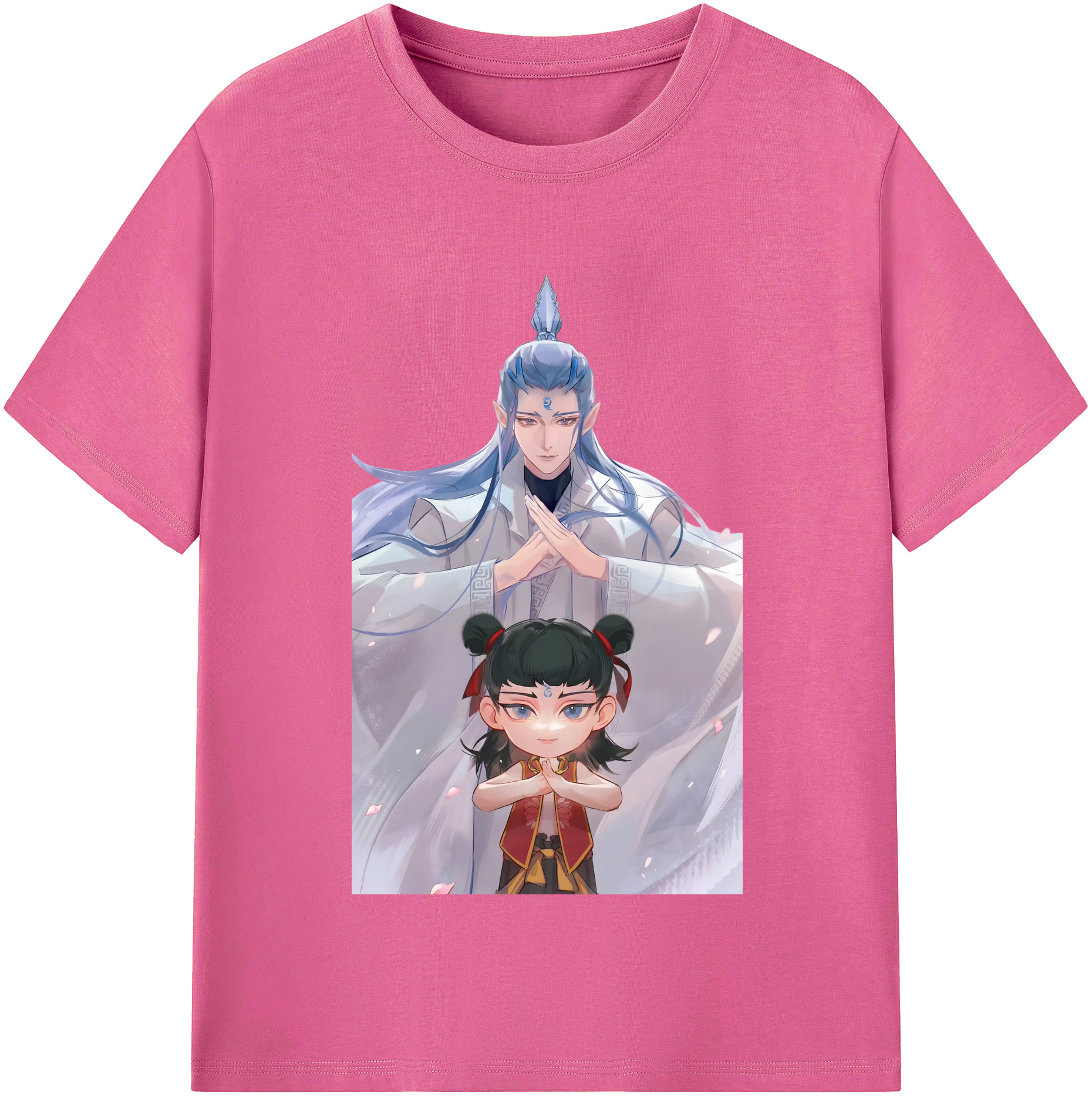 （画像用） Ne Zha 2 ナタ 魔童の大暴れ レディースカジュアルプリントTシャツ（綿100％）