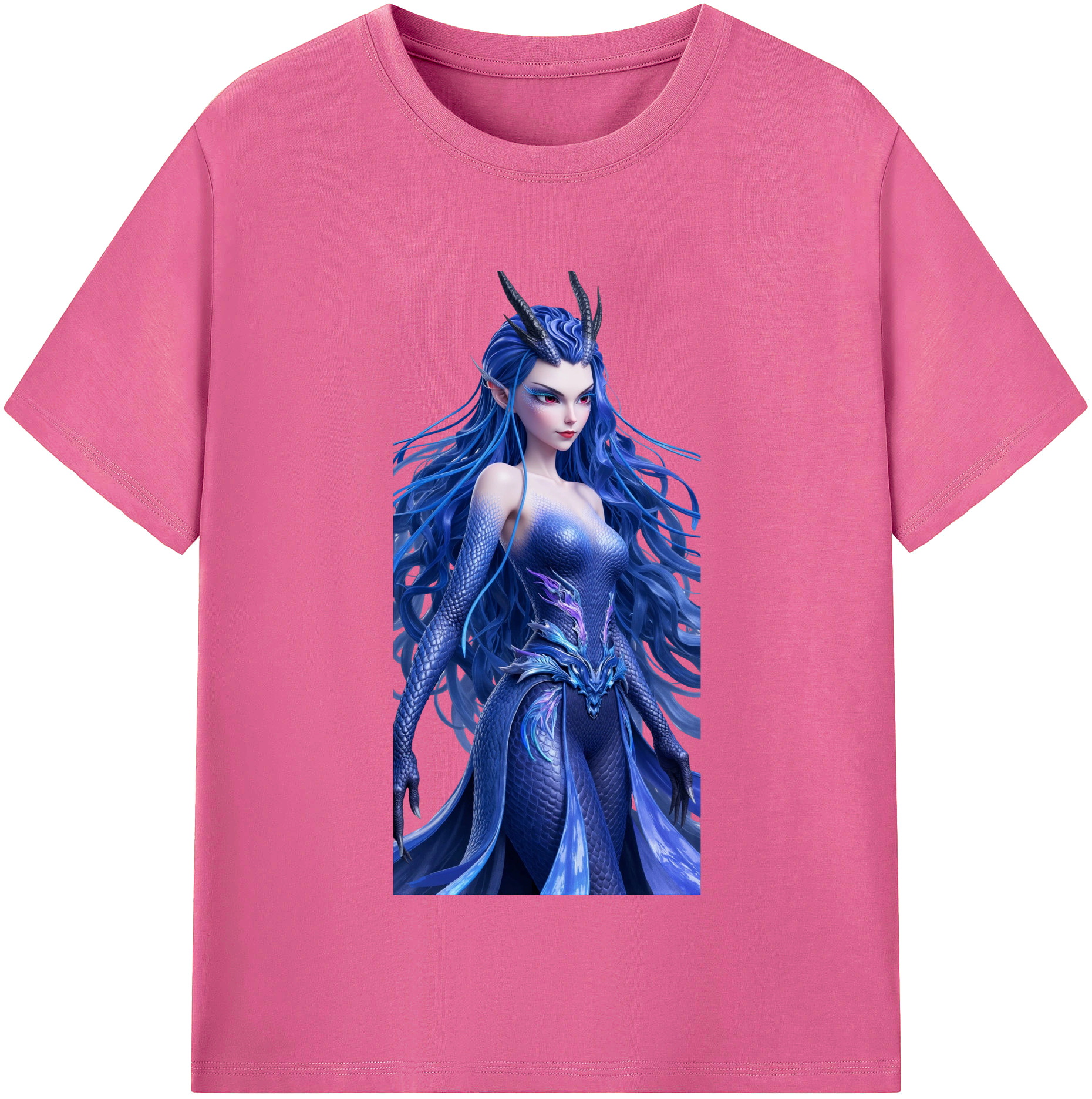 （画像用） Ne Zha 2 ナタ 魔童の大暴れ レディースカジュアルプリントTシャツ（綿100％）