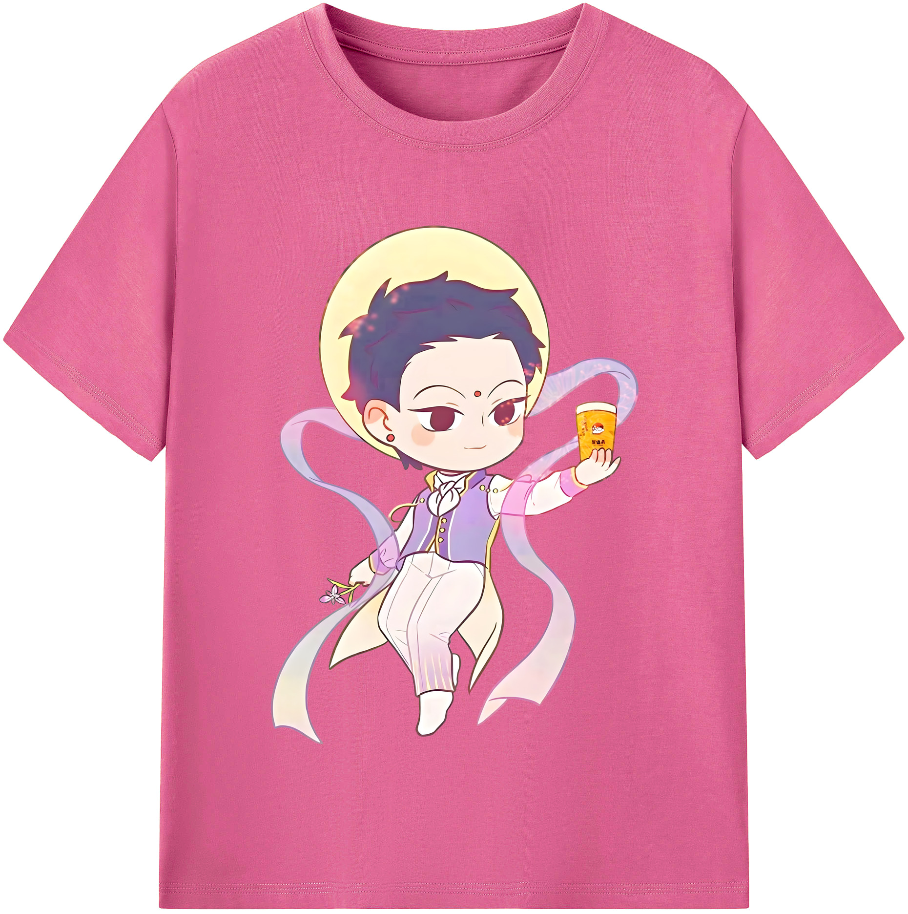 （画像用） Ne Zha 2 ナタ 魔童の大暴れ レディースカジュアルプリントTシャツ（綿100％）