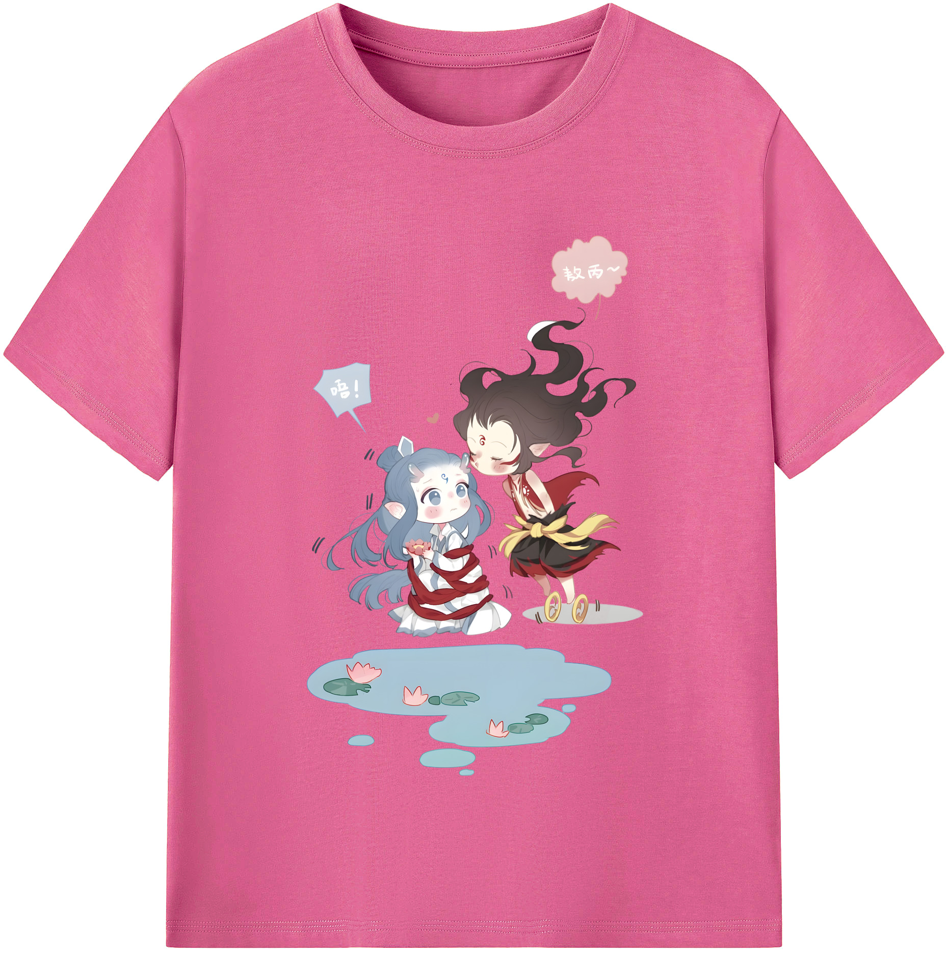 （画像用） Ne Zha 2 ナタ 魔童の大暴れ レディースカジュアルプリントTシャツ（綿100％）