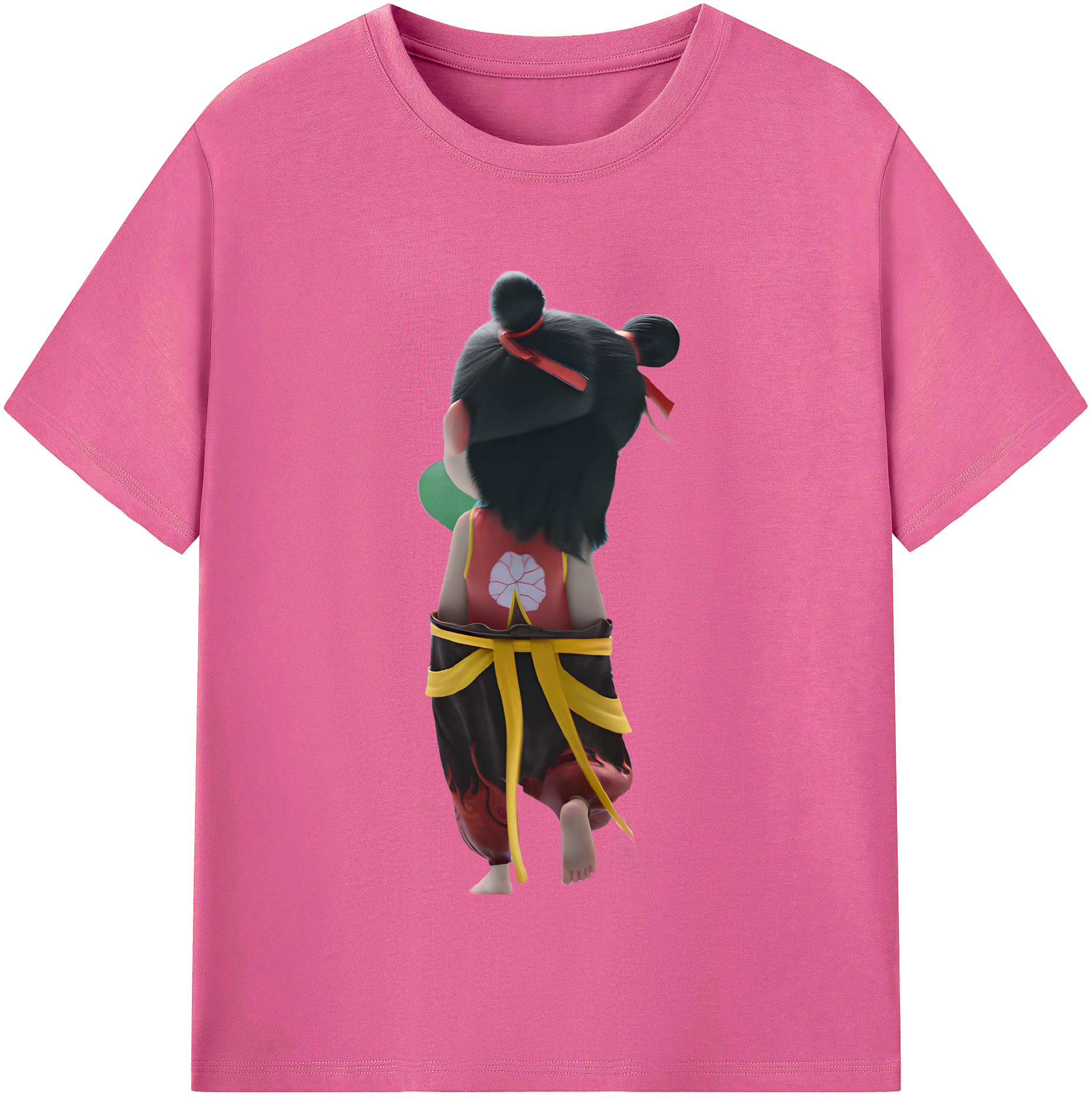 （画像用） Ne Zha 2 ナタ 魔童の大暴れ レディースカジュアルプリントTシャツ（綿100％）