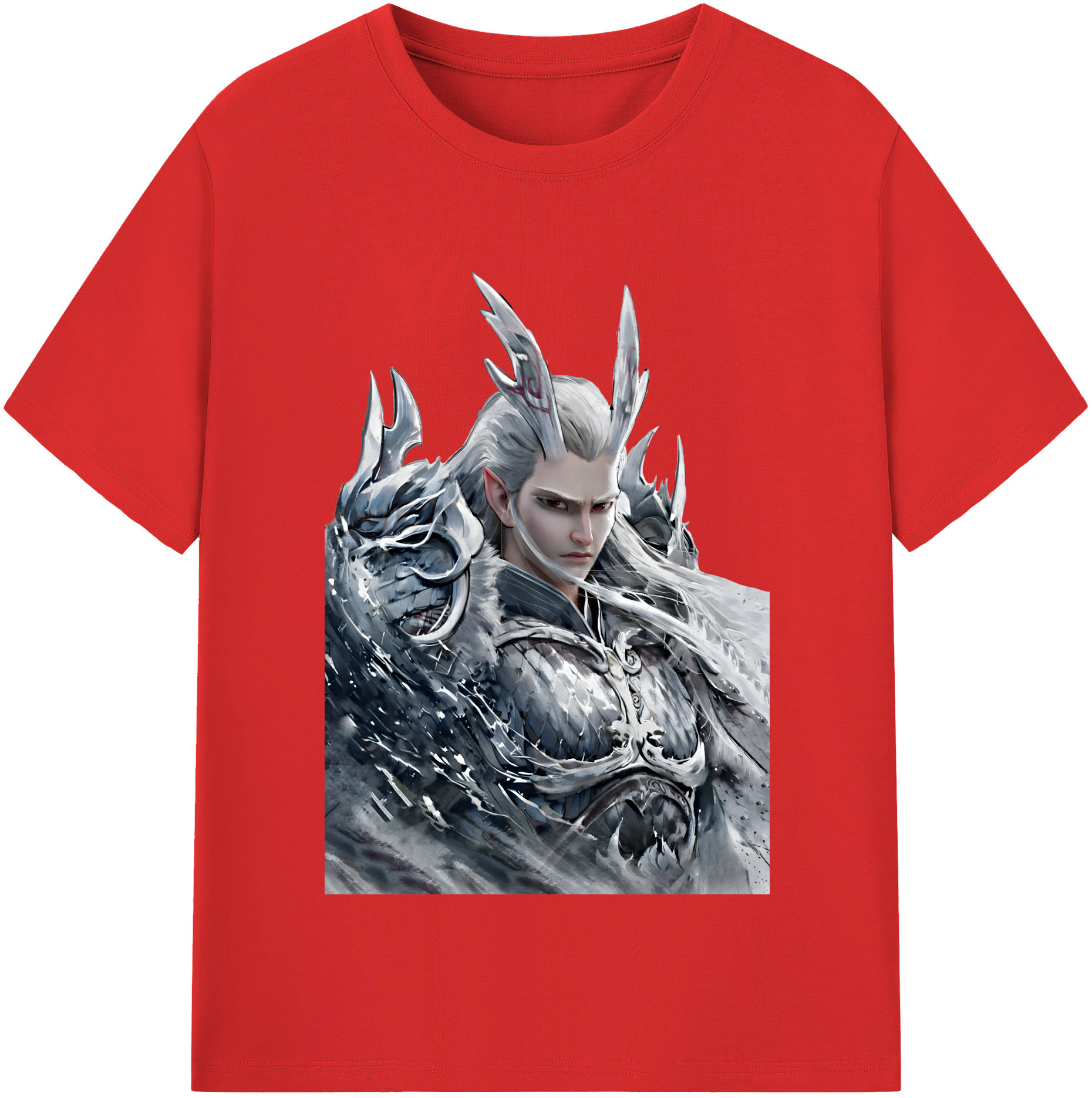 （画像用） Ne Zha 2 ナタ 魔童の大暴れ レディースカジュアルプリントTシャツ（綿100％）