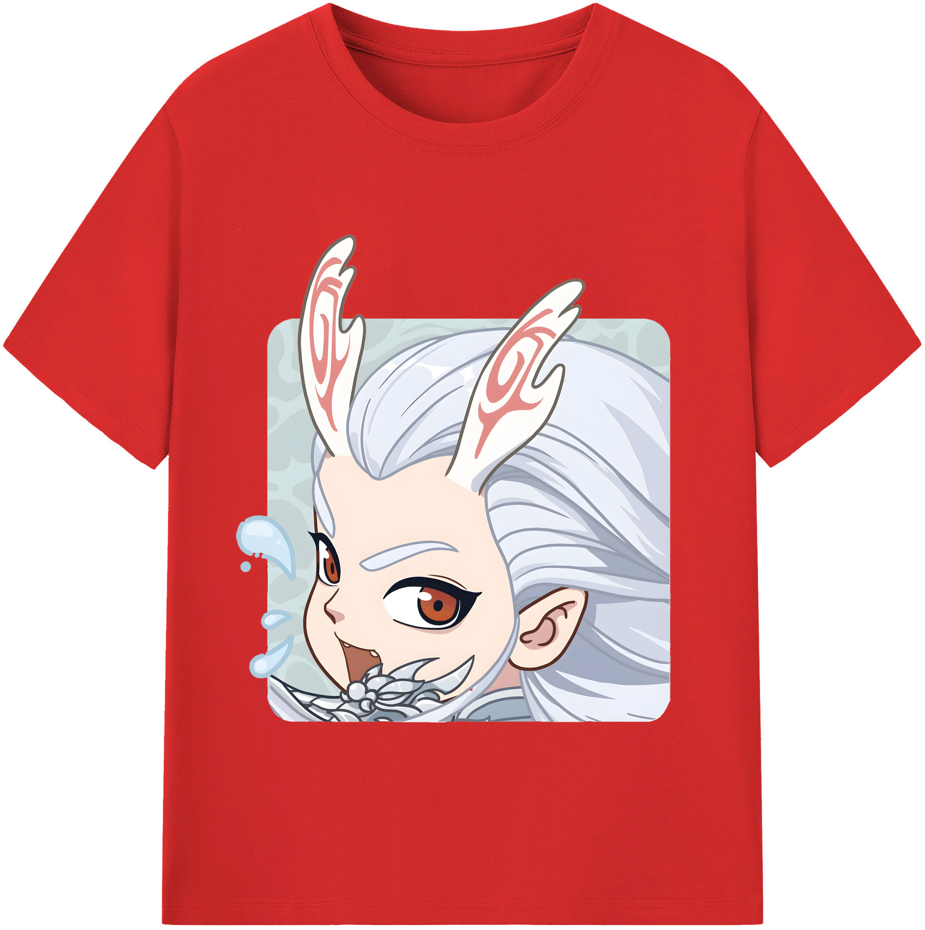 （画像用） Ne Zha 2 ナタ 魔童の大暴れ レディースカジュアルプリントTシャツ（綿100％）