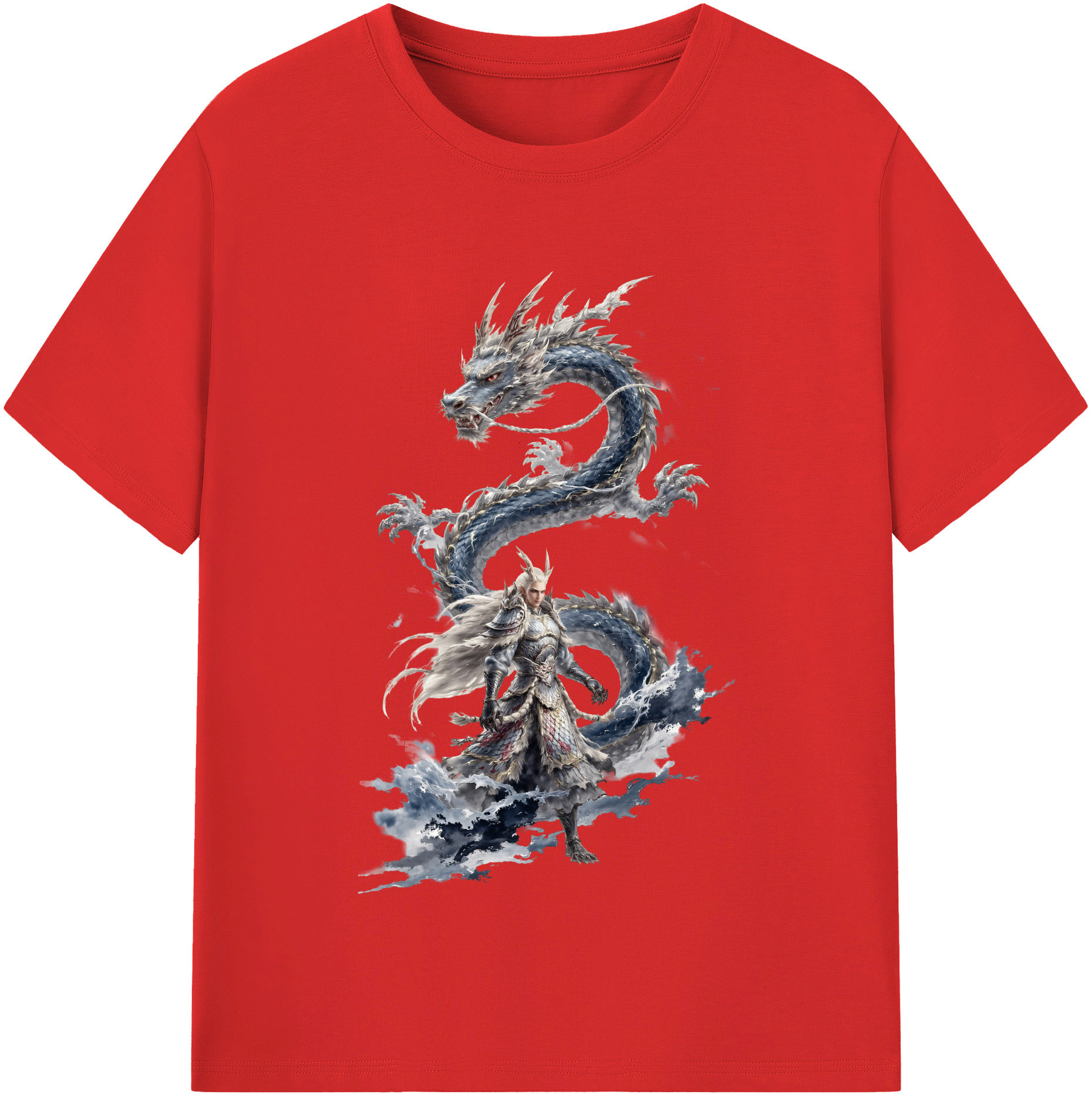 （画像用） Ne Zha 2 ナタ 魔童の大暴れ レディースカジュアルプリントTシャツ（綿100％）
