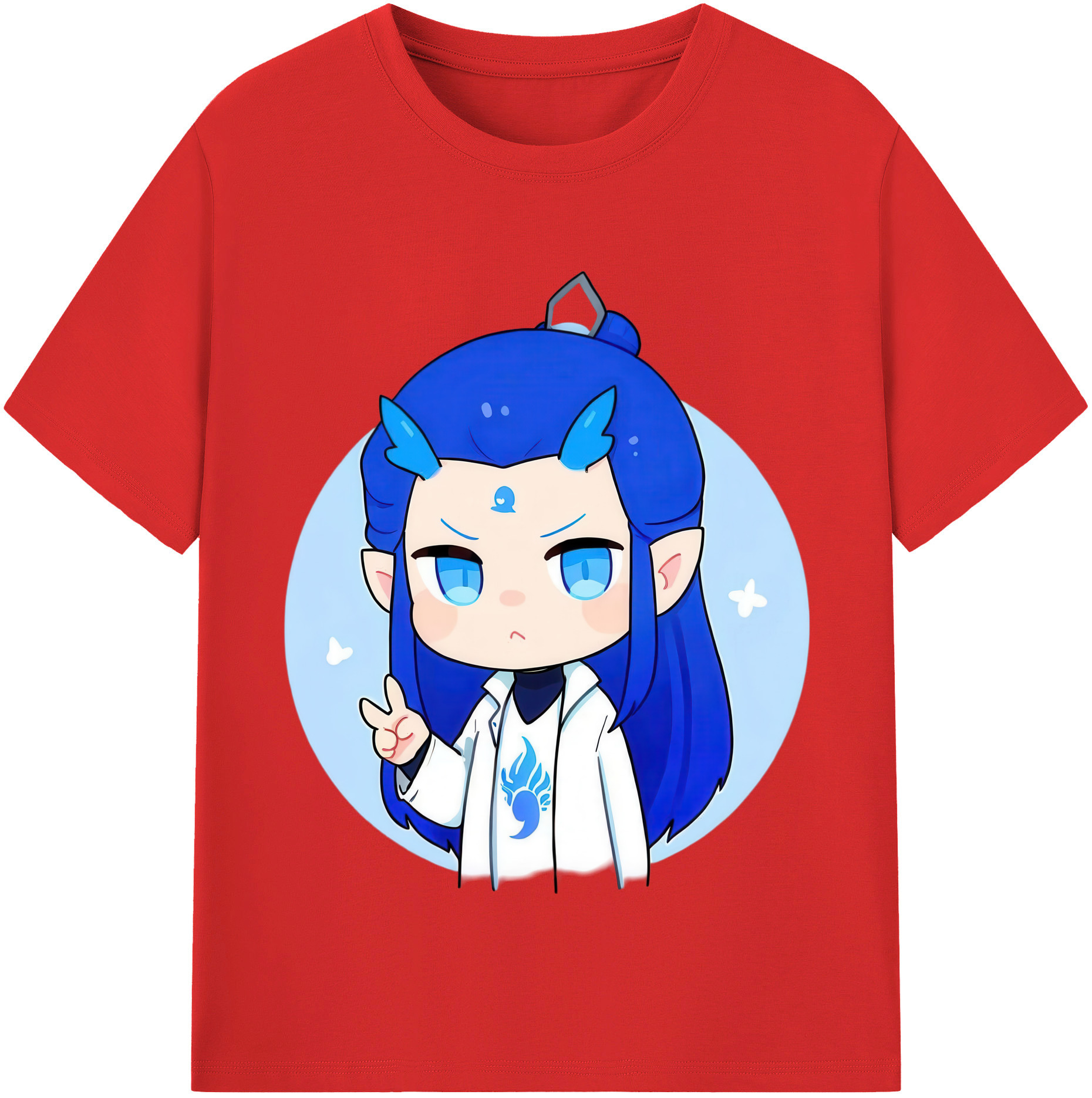（画像用） Ne Zha 2 ナタ 魔童の大暴れ レディースカジュアルプリントTシャツ（綿100％）