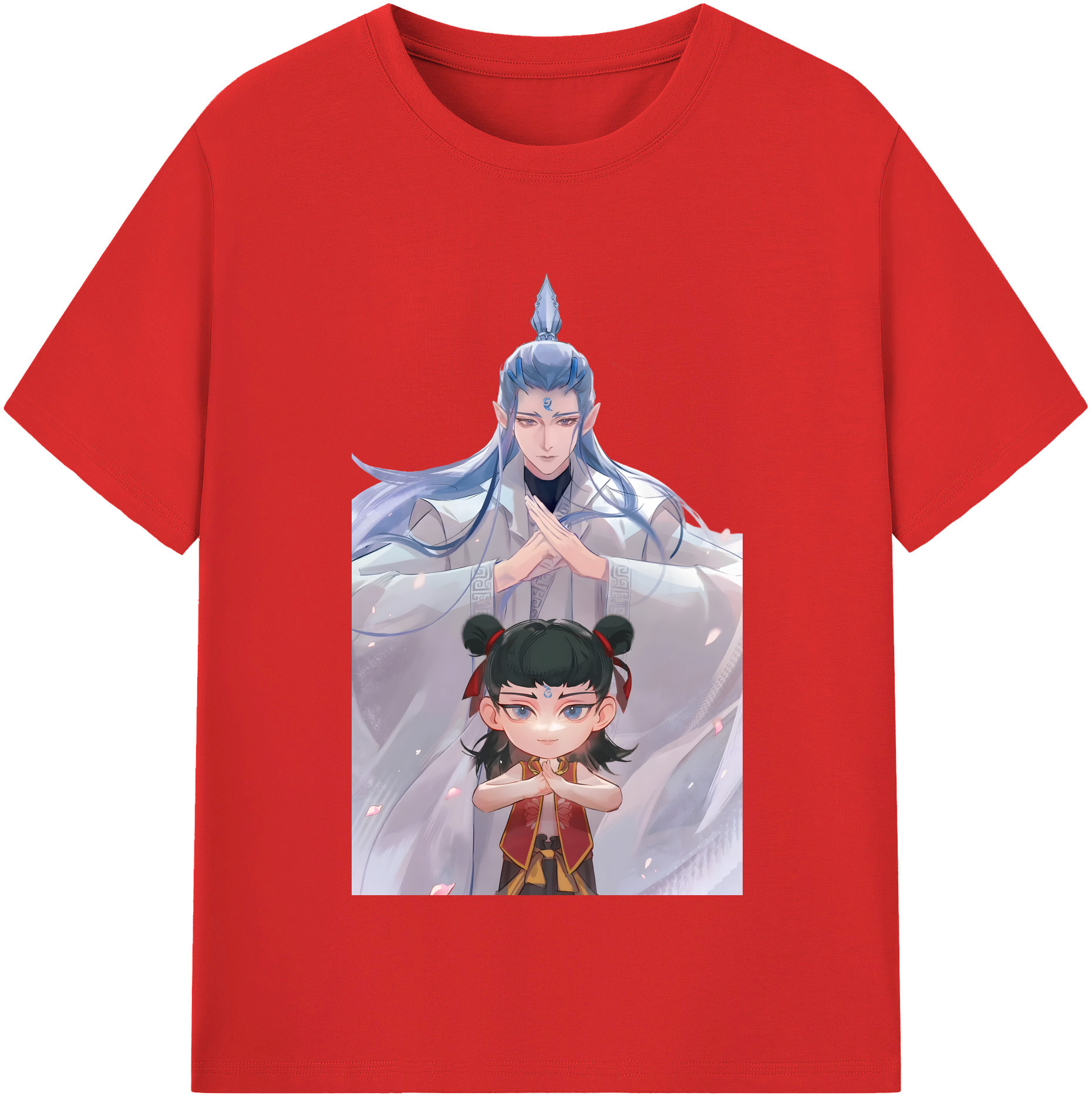 （画像用） Ne Zha 2 ナタ 魔童の大暴れ レディースカジュアルプリントTシャツ（綿100％）