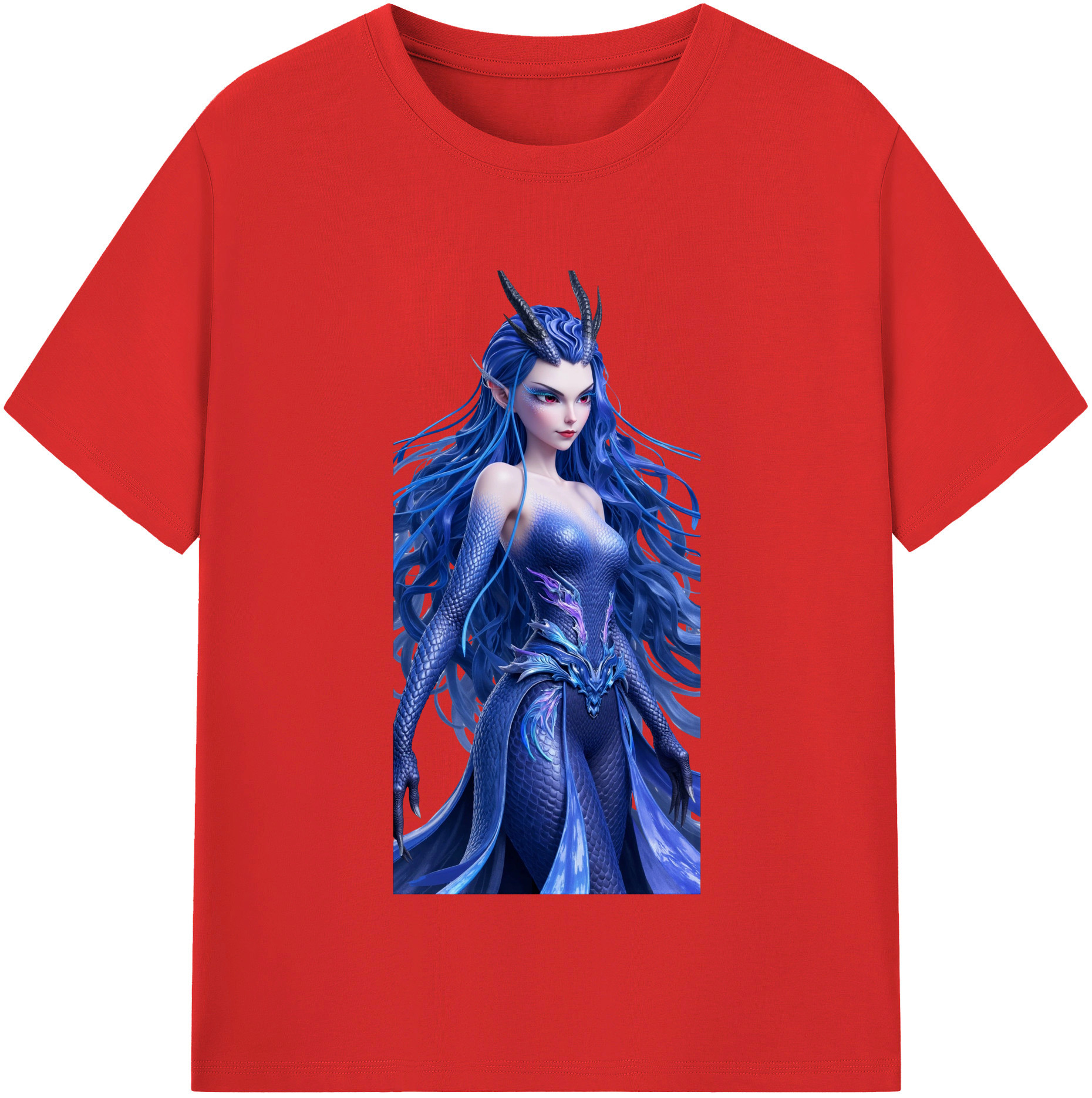 （画像用） Ne Zha 2 ナタ 魔童の大暴れ レディースカジュアルプリントTシャツ（綿100％）