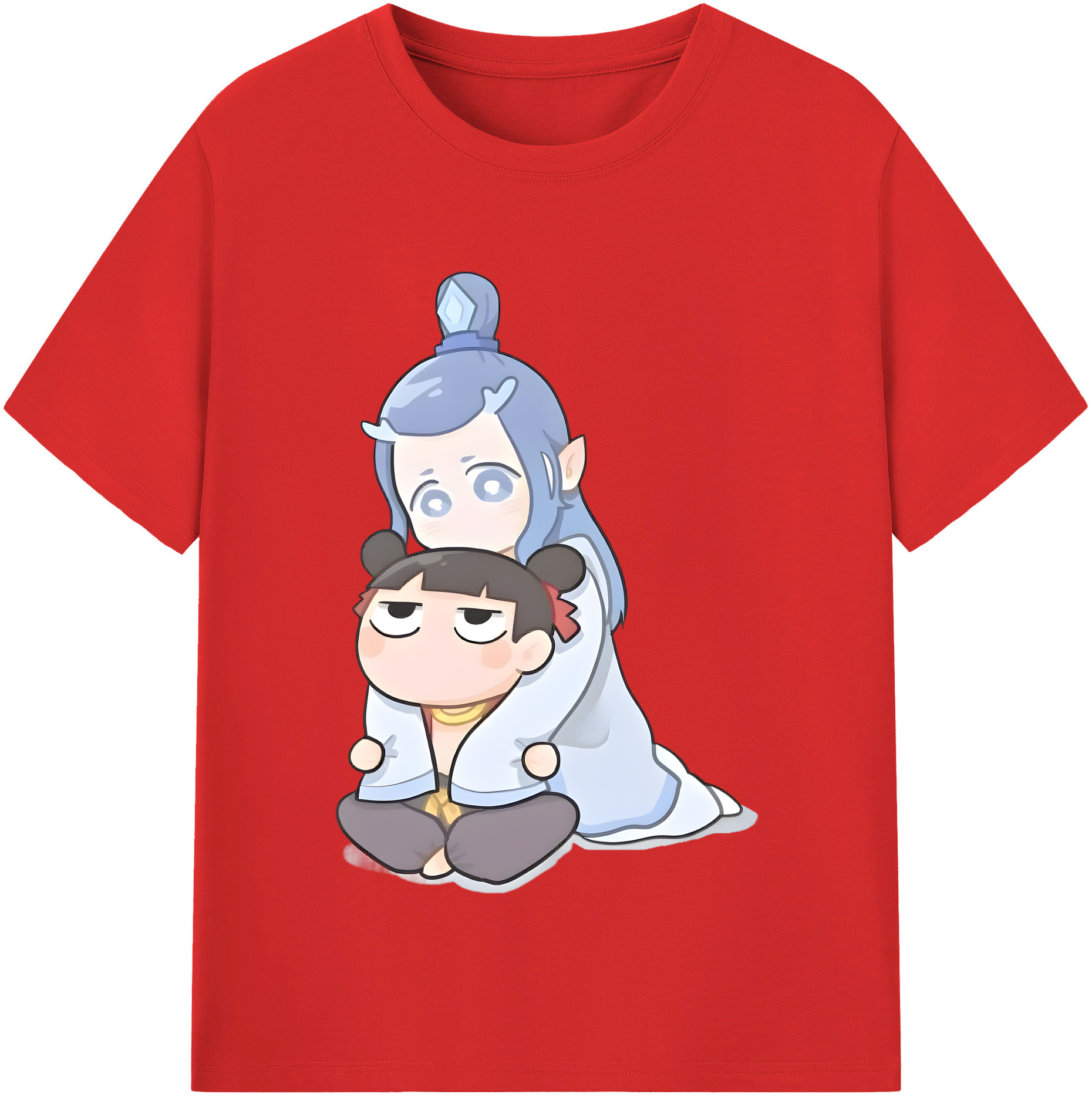 （画像用） Ne Zha 2 ナタ 魔童の大暴れ レディースカジュアルプリントTシャツ（綿100％）