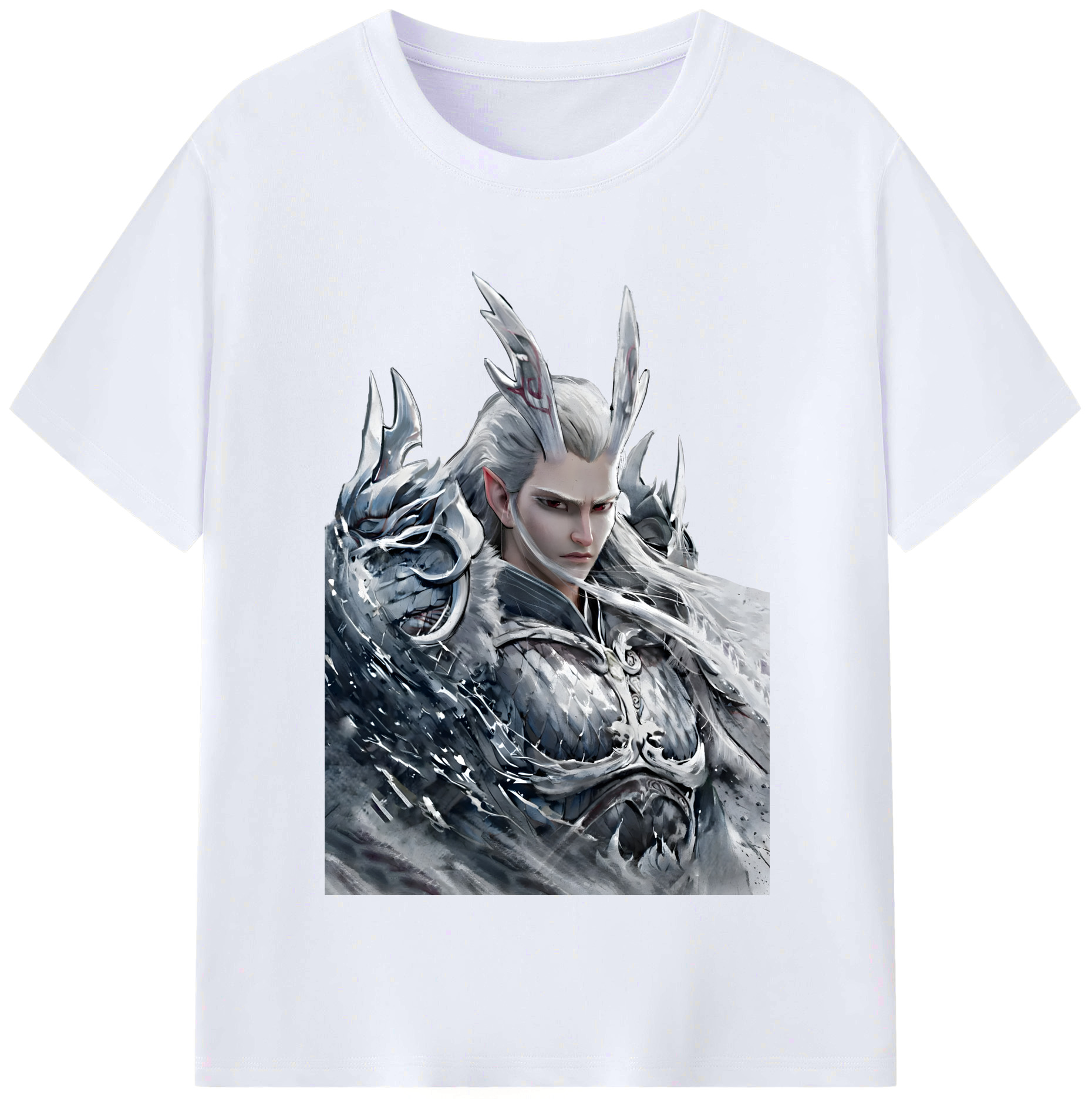 （画像用） Ne Zha 2 ナタ 魔童の大暴れ レディースカジュアルプリントTシャツ（綿100％）