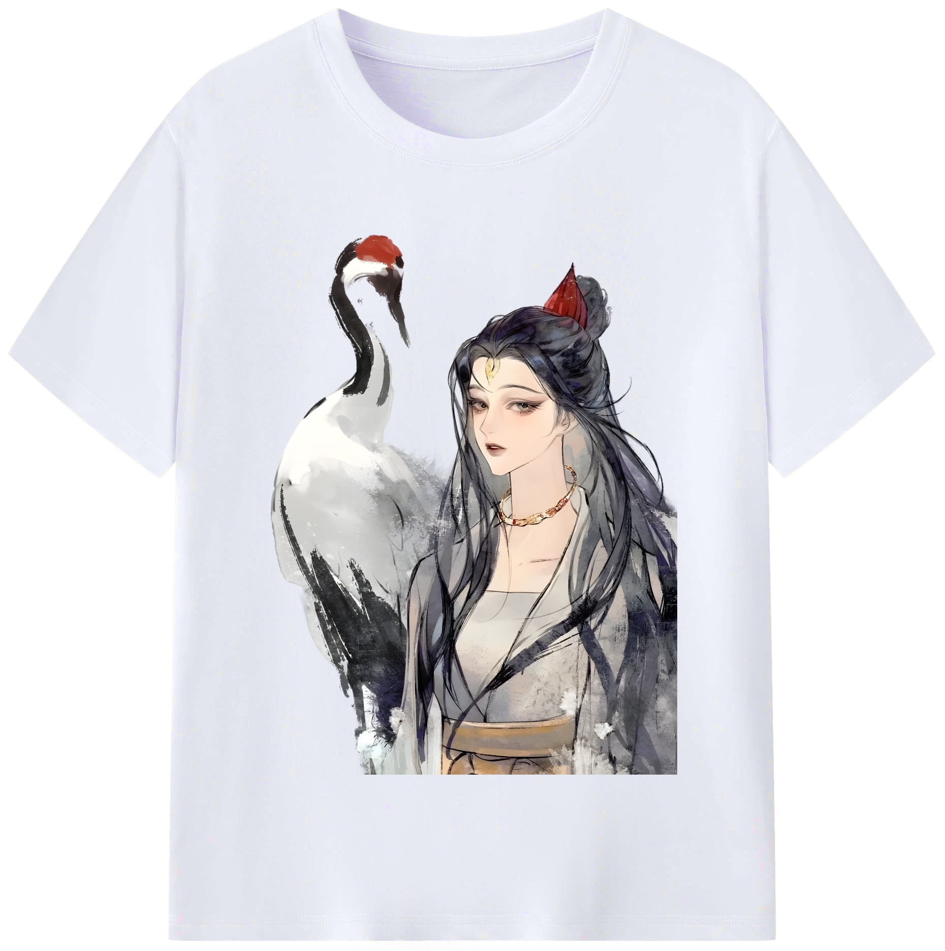 （画像用） Ne Zha 2 ナタ 魔童の大暴れ レディースカジュアルプリントTシャツ（綿100％）