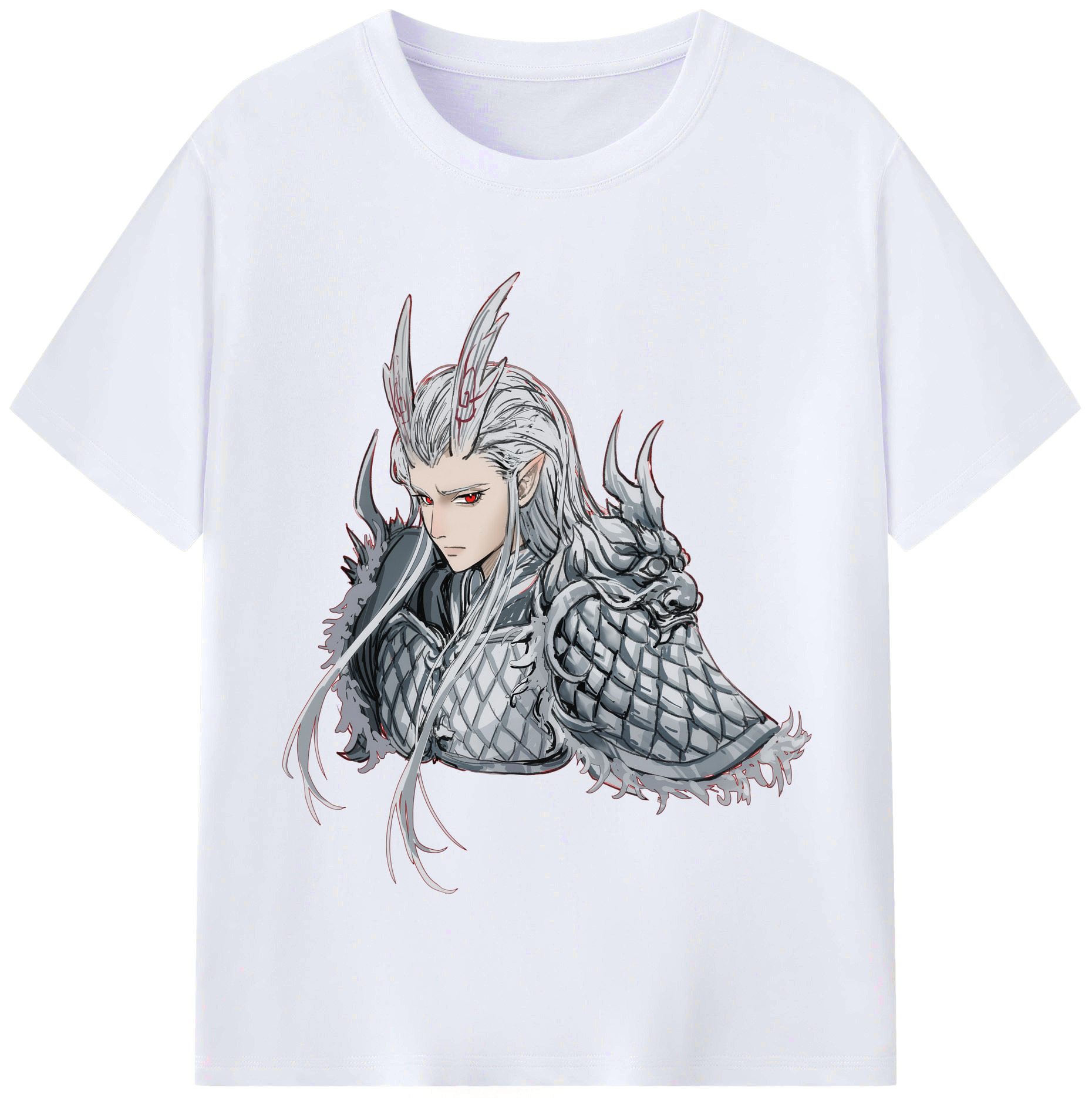 （画像用） Ne Zha 2 ナタ 魔童の大暴れ レディースカジュアルプリントTシャツ（綿100％）