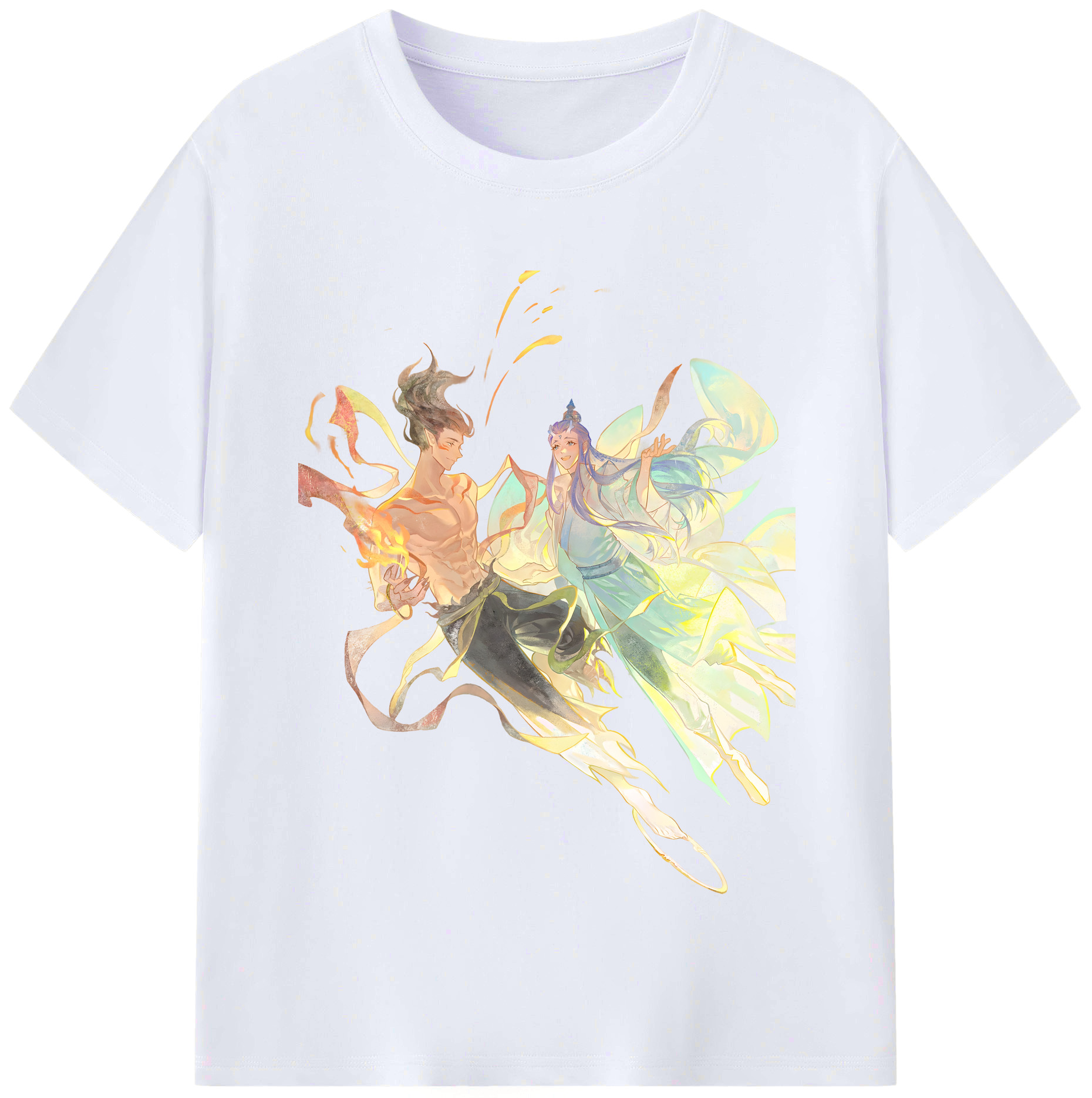 （画像用） Ne Zha 2 ナタ 魔童の大暴れ レディースカジュアルプリントTシャツ（綿100％）
