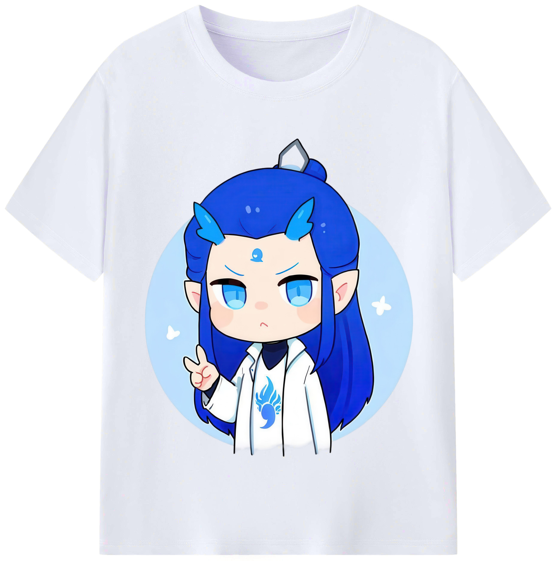 （画像用） Ne Zha 2 ナタ 魔童の大暴れ レディースカジュアルプリントTシャツ（綿100％）