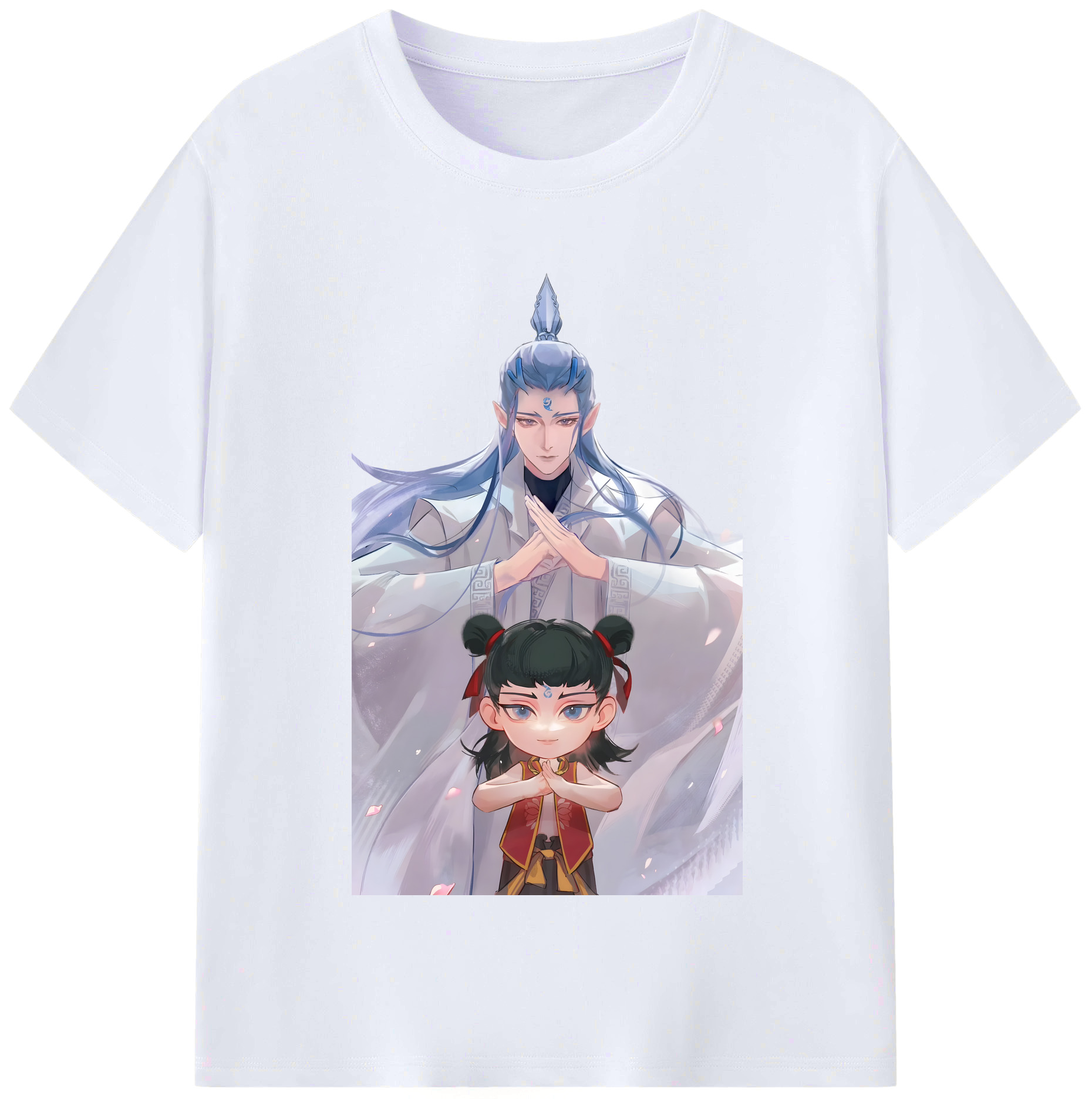 （画像用） Ne Zha 2 ナタ 魔童の大暴れ レディースカジュアルプリントTシャツ（綿100％）