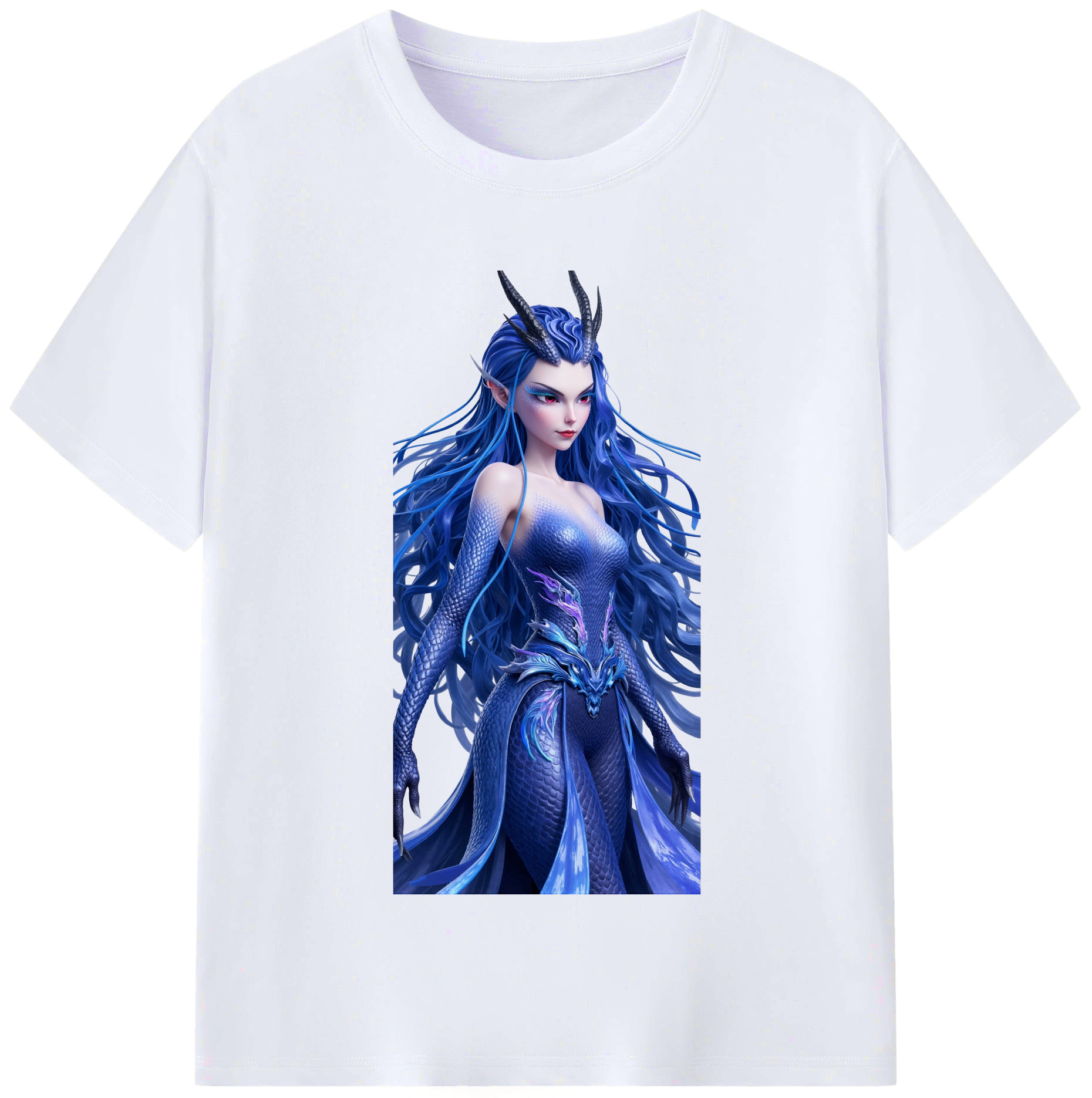 （画像用） Ne Zha 2 ナタ 魔童の大暴れ レディースカジュアルプリントTシャツ（綿100％）