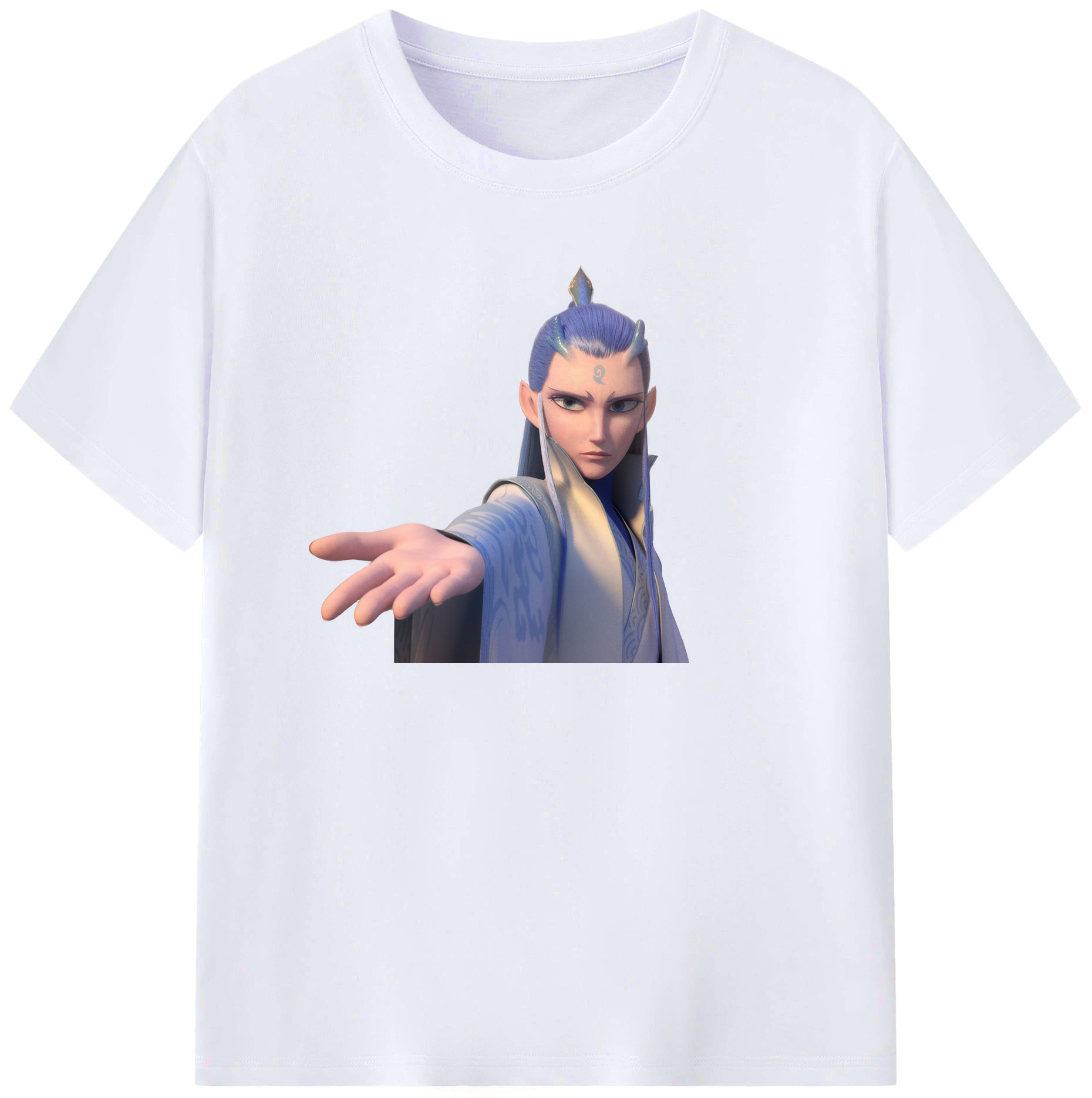 （画像用） Ne Zha 2 ナタ 魔童の大暴れ レディースカジュアルプリントTシャツ（綿100％）