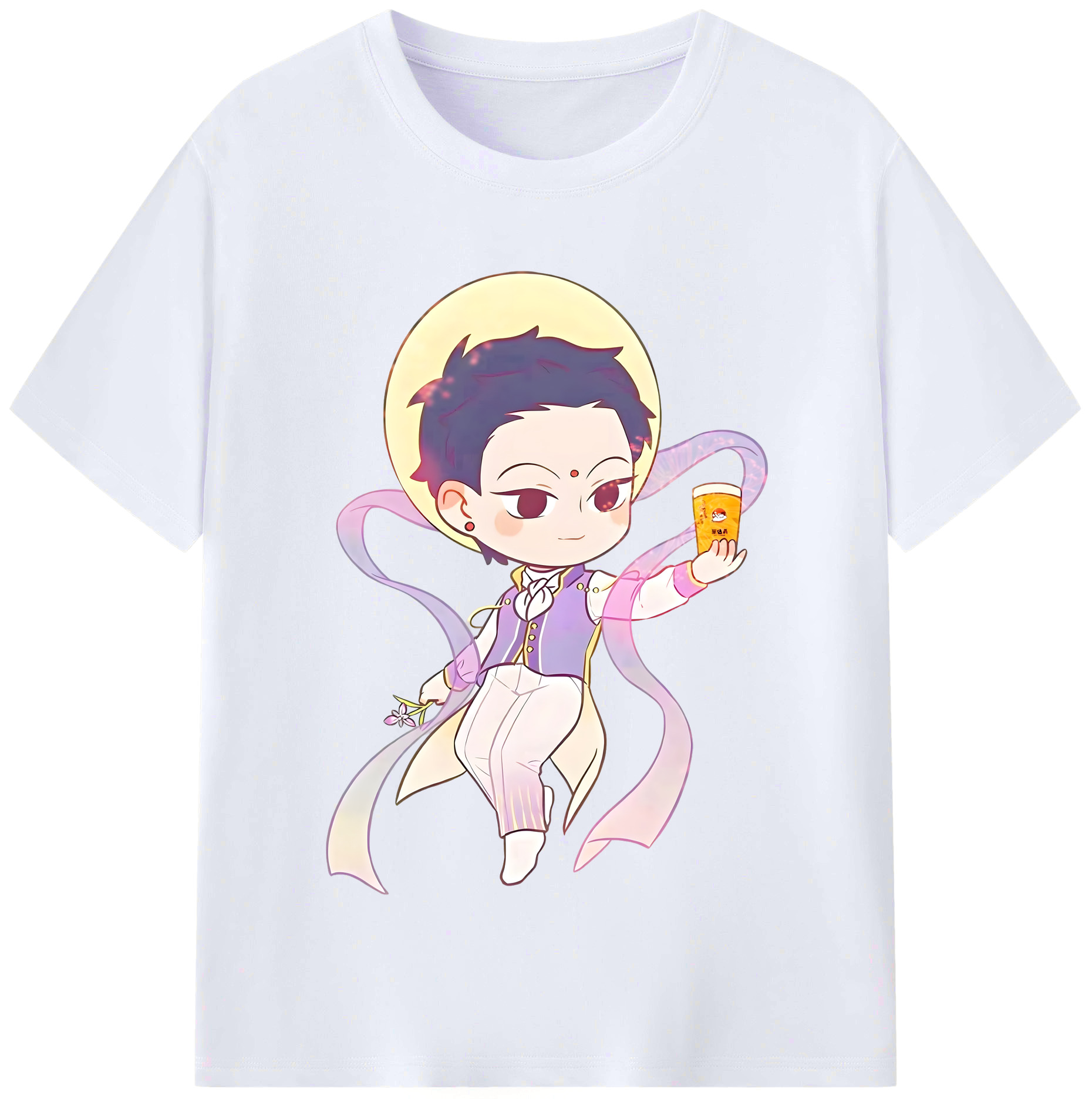 （画像用） Ne Zha 2 ナタ 魔童の大暴れ レディースカジュアルプリントTシャツ（綿100％）
