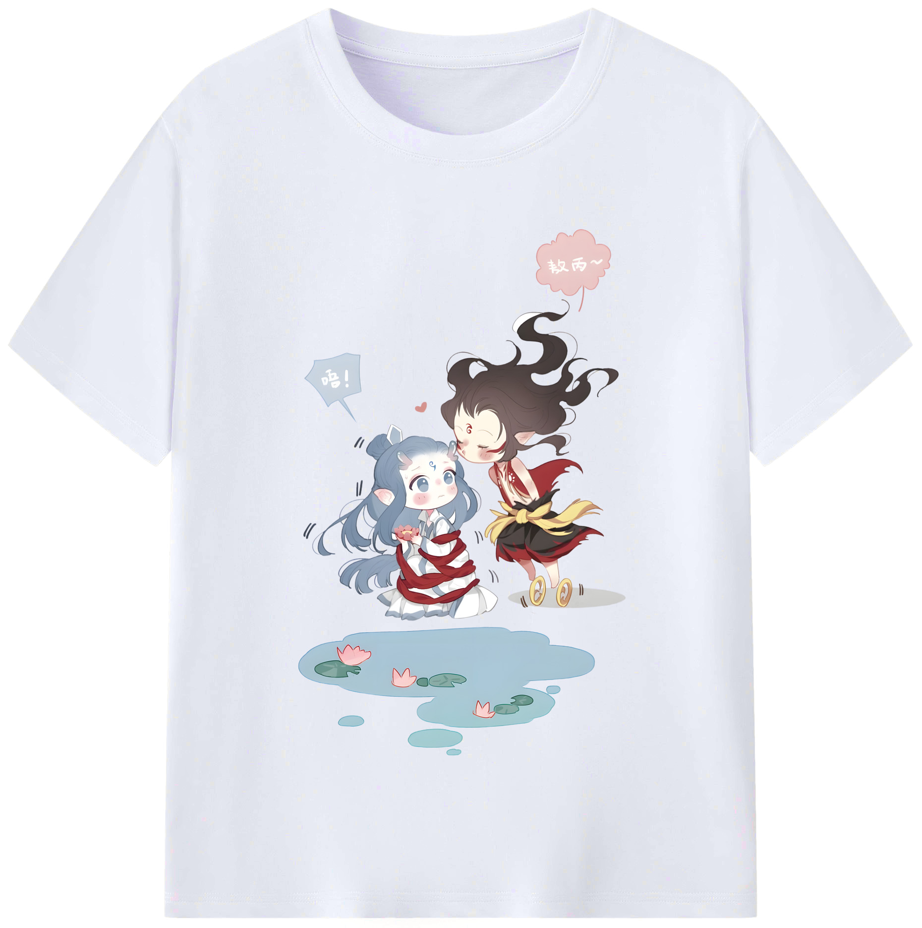 （画像用） Ne Zha 2 ナタ 魔童の大暴れ レディースカジュアルプリントTシャツ（綿100％）