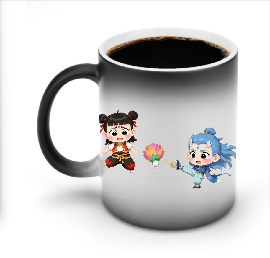 （画像用） Ne Zha 2 ナタ 魔童の大暴れ 温度変色マグカップ