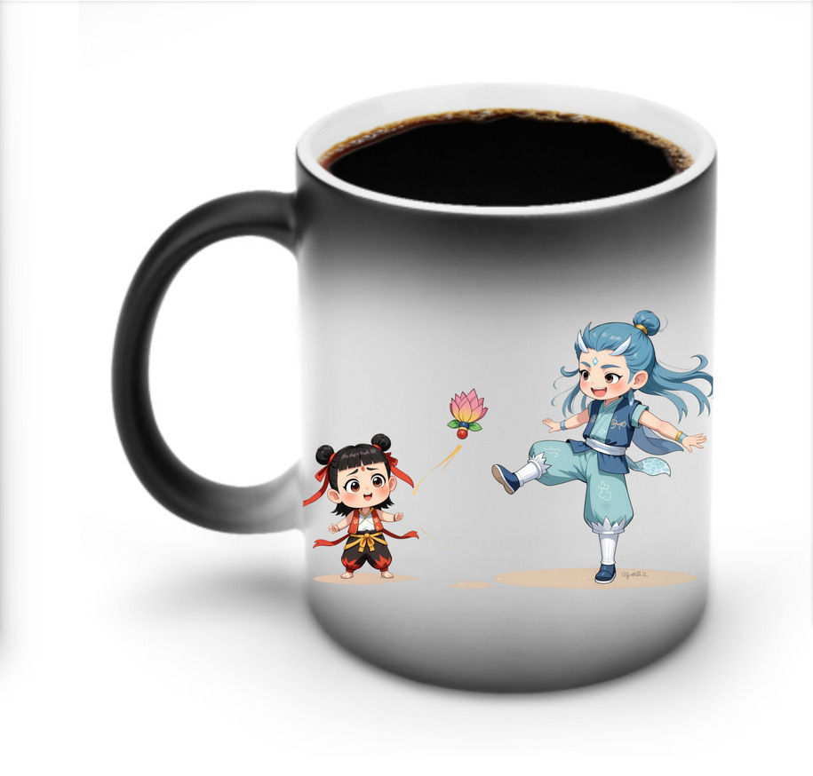（画像用） Ne Zha 2 ナタ 魔童の大暴れ 温度変色マグカップ