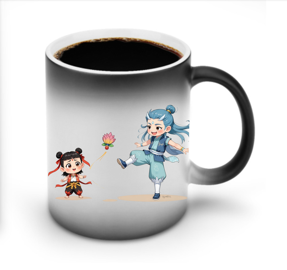 （画像用） Ne Zha 2 ナタ 魔童の大暴れ 温度変色マグカップ