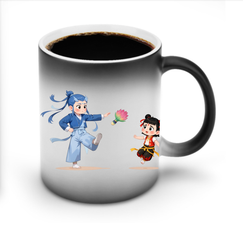 （画像用） Ne Zha 2 ナタ 魔童の大暴れ 温度変色マグカップ