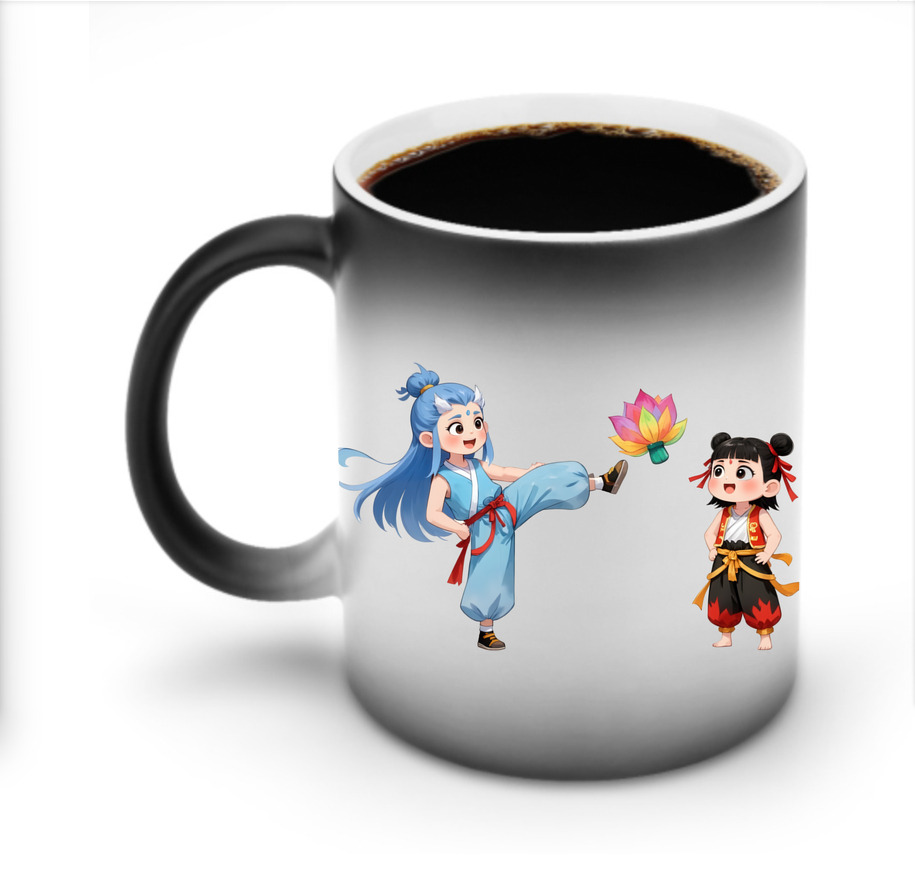 （画像用） Ne Zha 2 ナタ 魔童の大暴れ 温度変色マグカップ