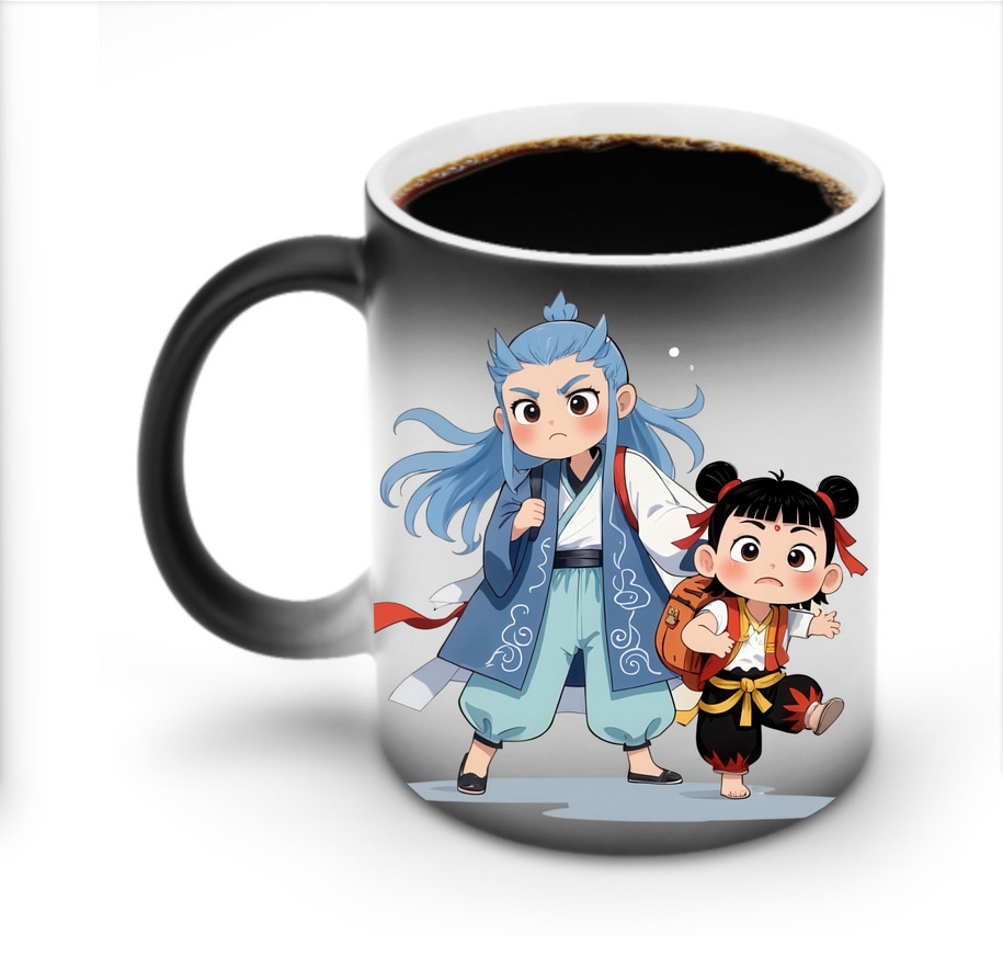 （画像用） Ne Zha 2 ナタ 魔童の大暴れ 温度変色マグカップ