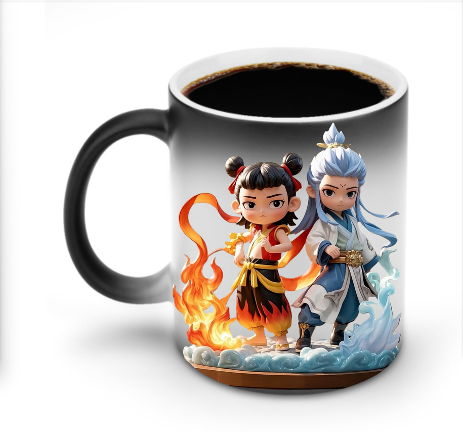 （画像用） Ne Zha 2 ナタ 魔童の大暴れ 温度変色マグカップ